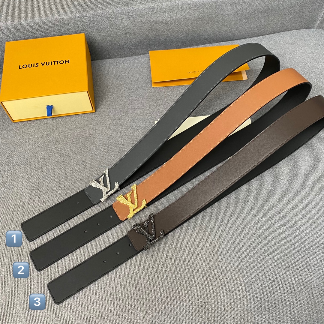 L*ouis V*uitton Belts Top Quality 40MM