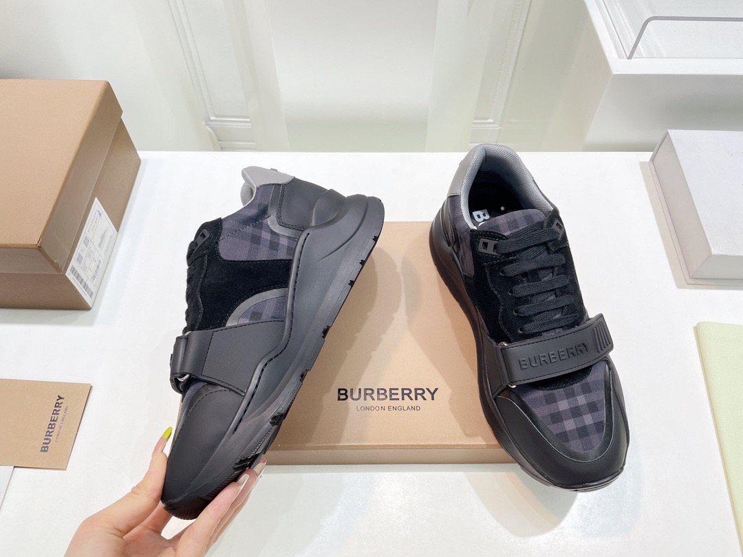 Men Women B*urberry Top Sneakers