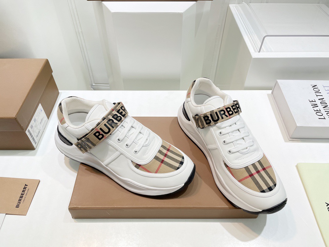 Men Women B*urberry vintage Top Sneakers