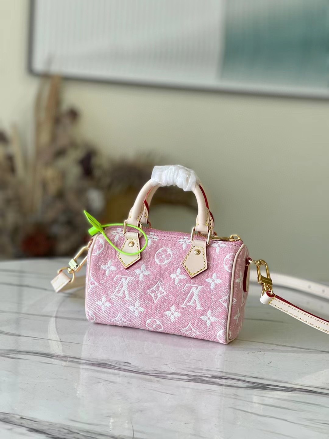 Lady L*ouis V*uitton nano speedy handbag Top Quality M81213 16*10*7.5CM