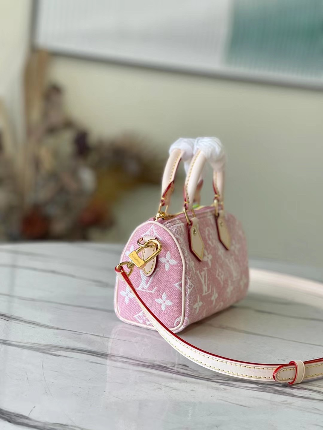 Lady L*ouis V*uitton nano speedy handbag Top Quality M81213 16*10*7.5CM