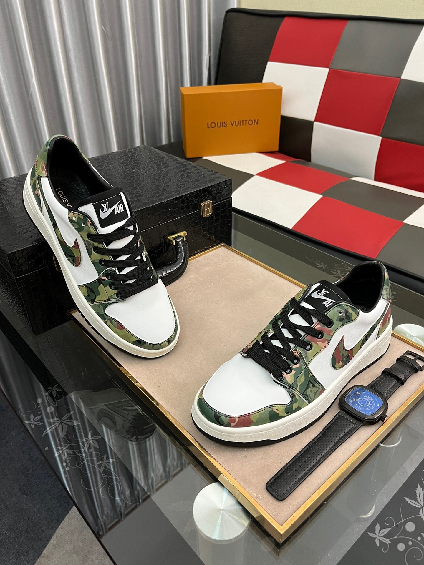 from Men L*ouis V*uitton nike air Top Sneakers