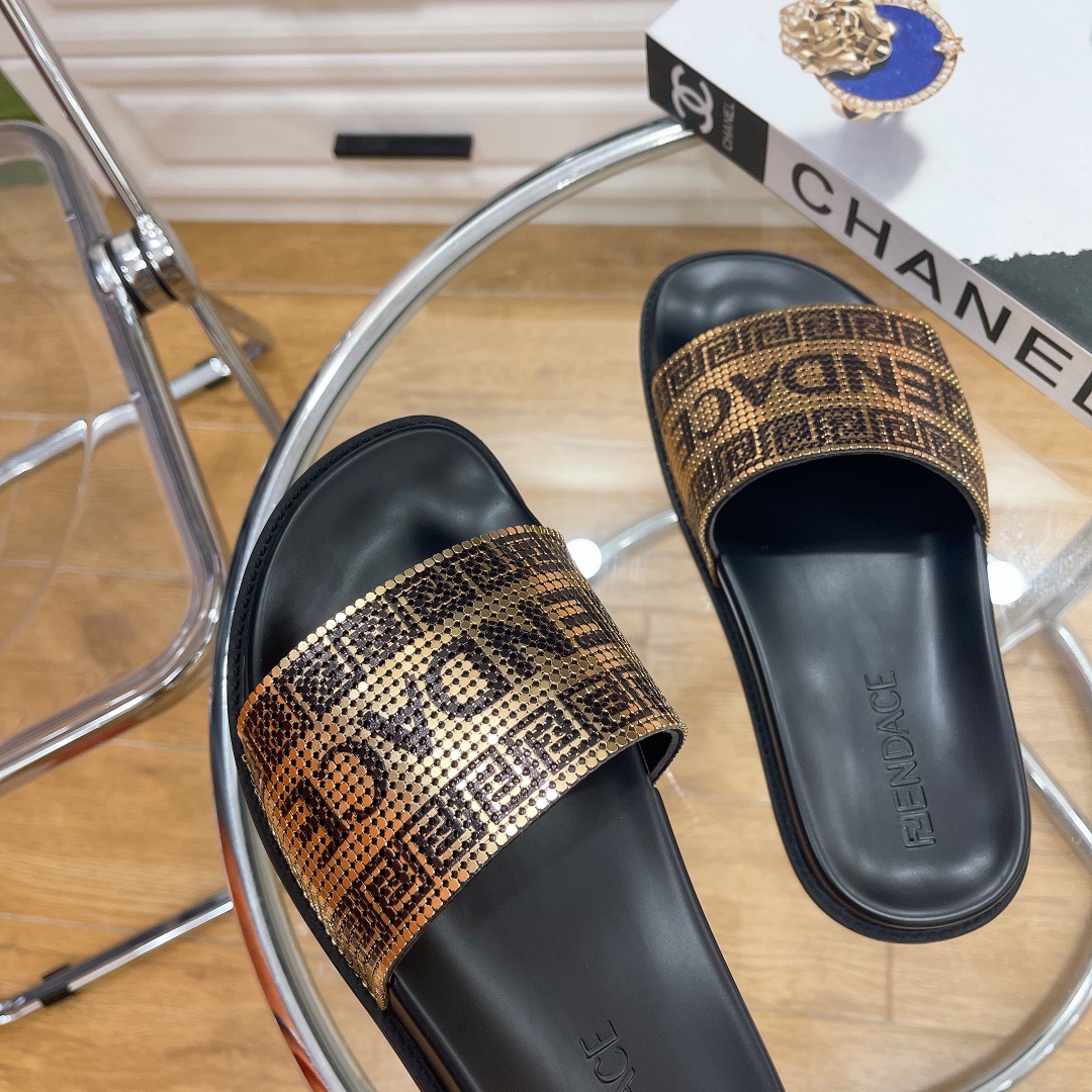 Men Women V*ersace Top slippers