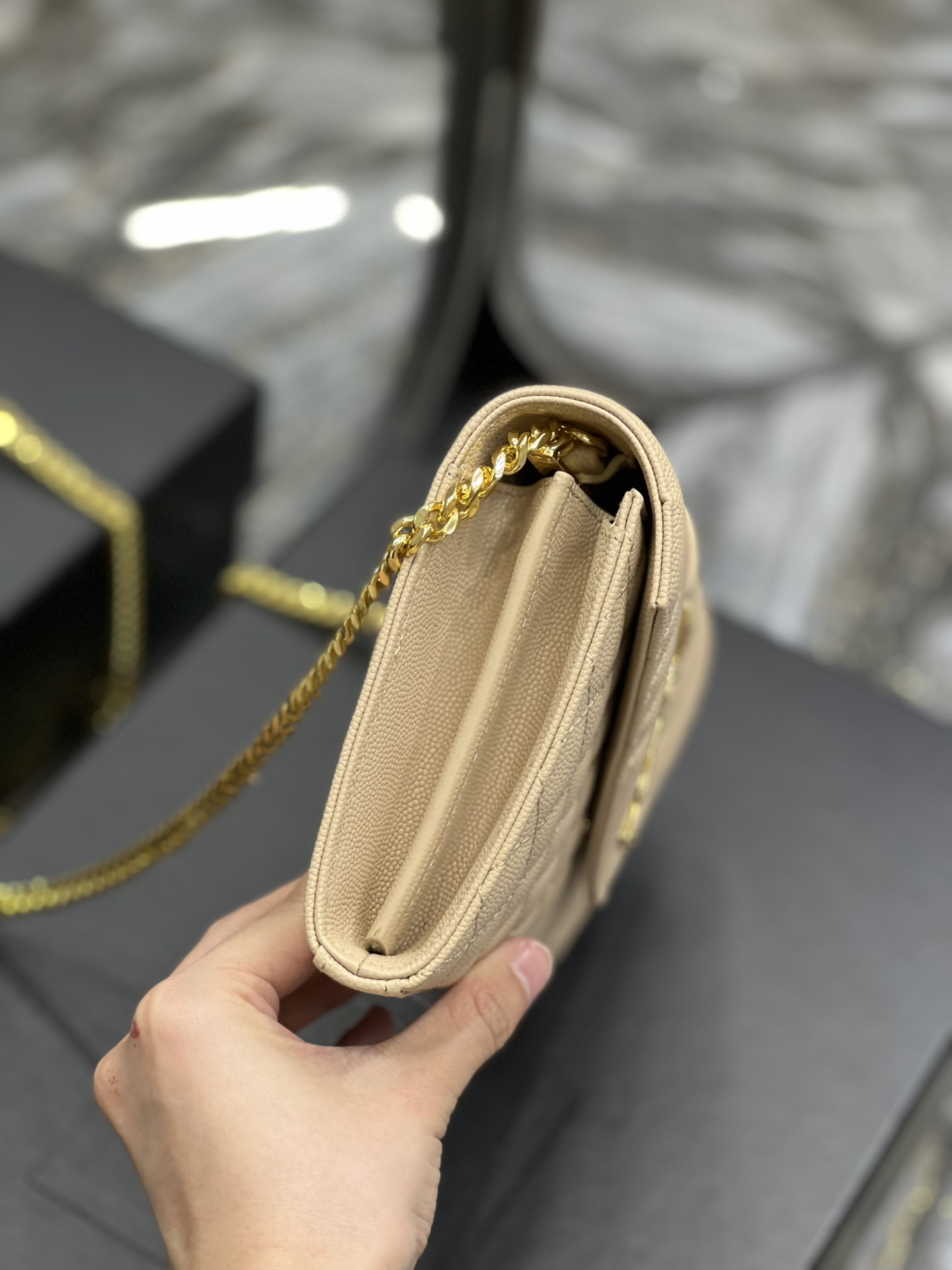 Y*SL Bag Top Quality 22.5*14*4CM