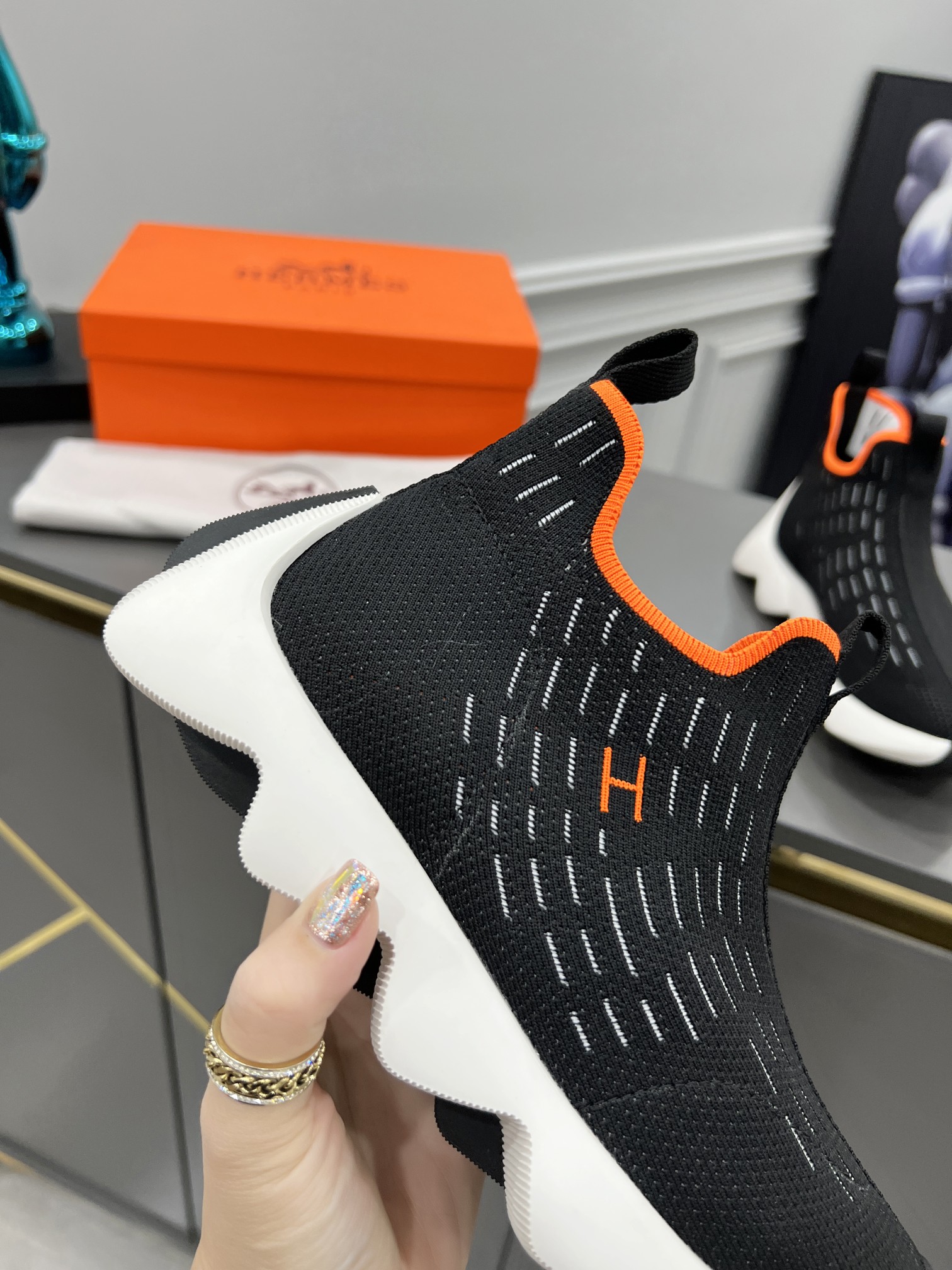 Women H*ermes Top Sneaker