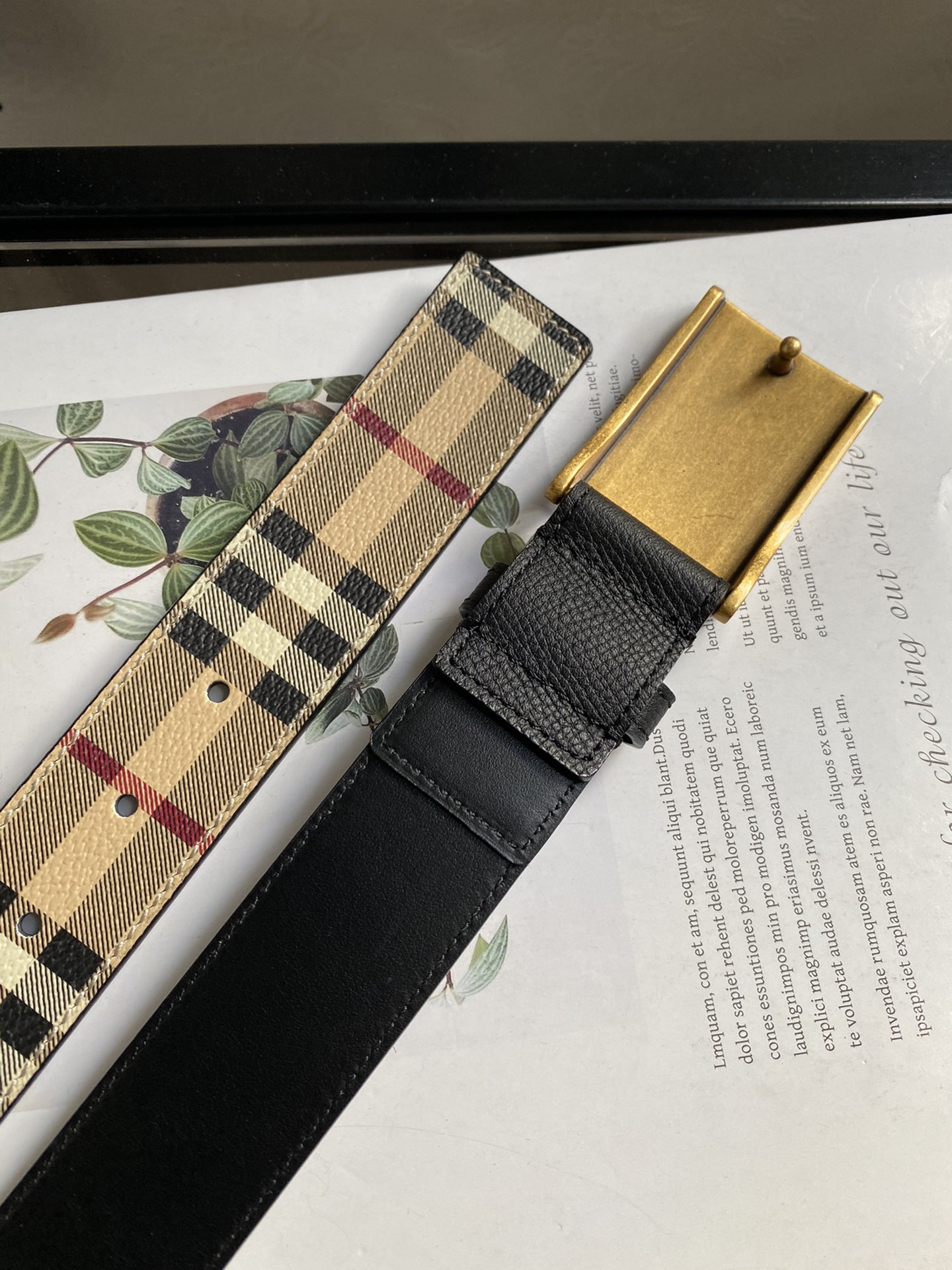 B*urberrry Belts Top Quality 35MM