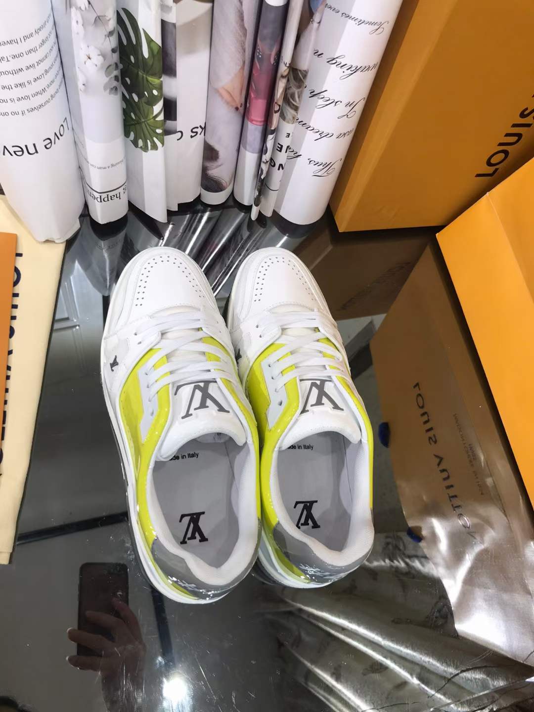 Men Women L*ouis V*uitton Top Sneakers