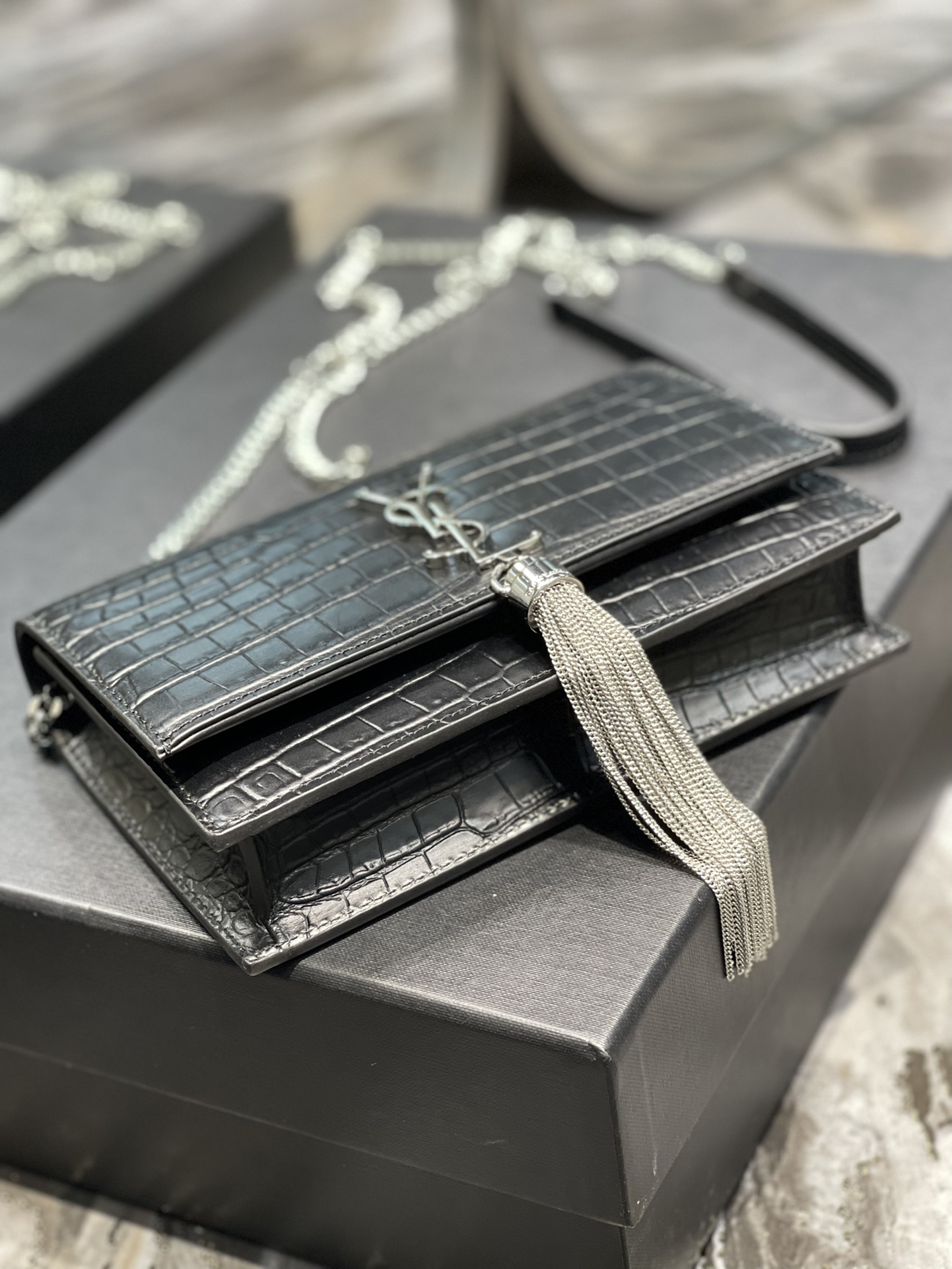 Y*SL Bag Top Quality 19*12.5*4CM