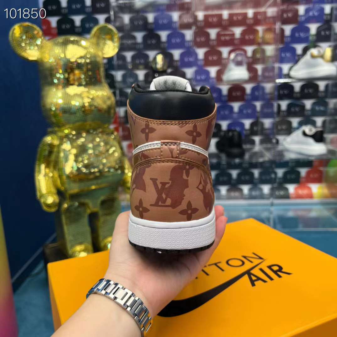 Men Women L*ouis V*uitton x NIKE Air Jordan 1 Sneakers Maikesneakers