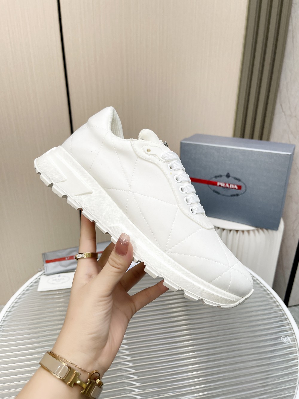 Men P*rada Top Sneaker ๏ผ ๏ผ