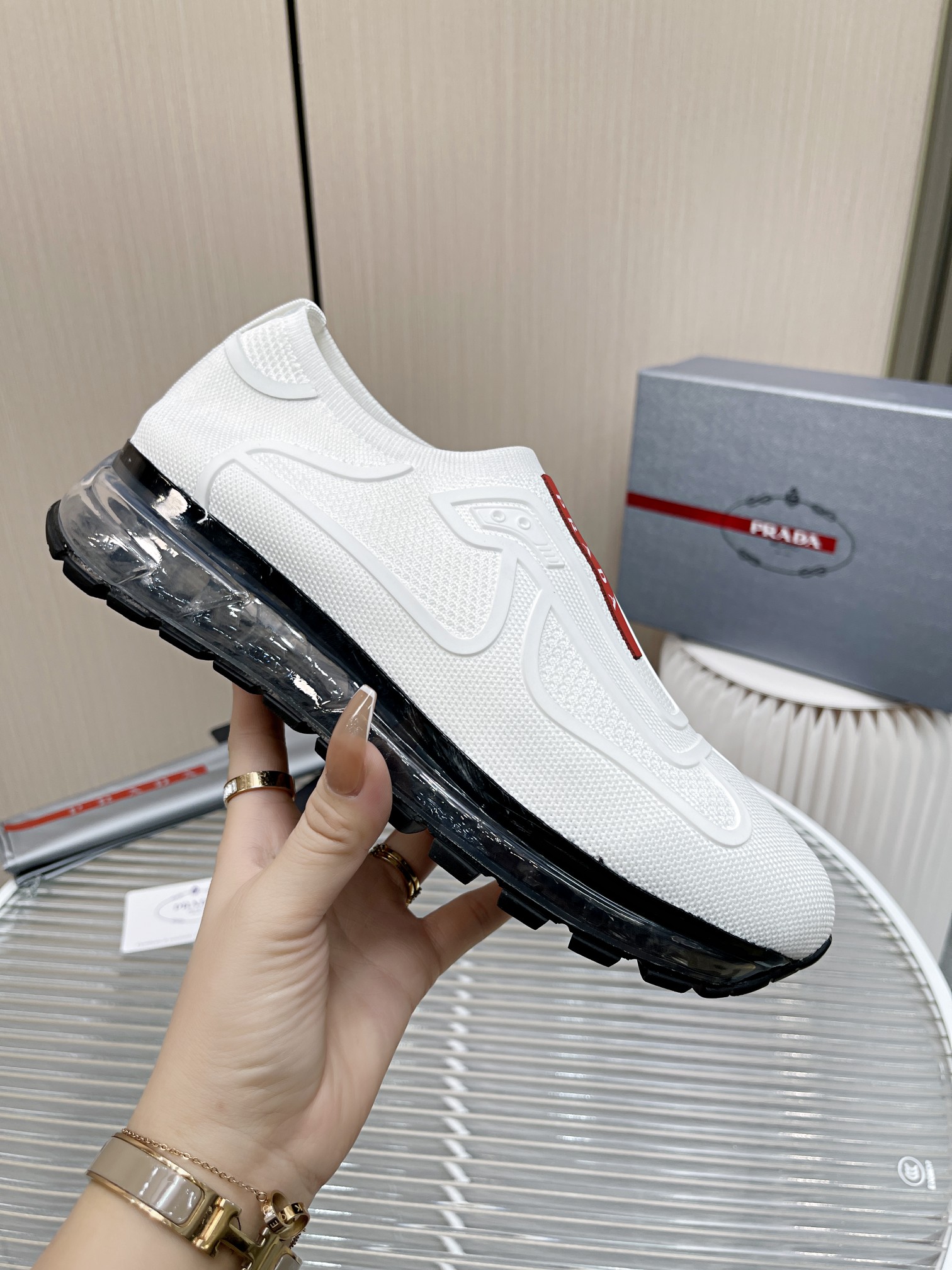 Men P*rada Top Sneaker ( )