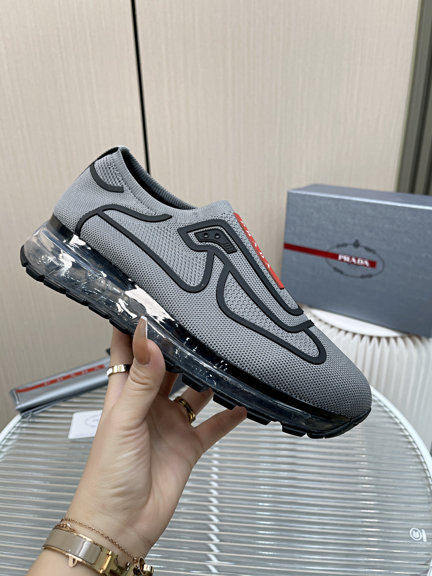 Men P*rada Top Sneaker ( )