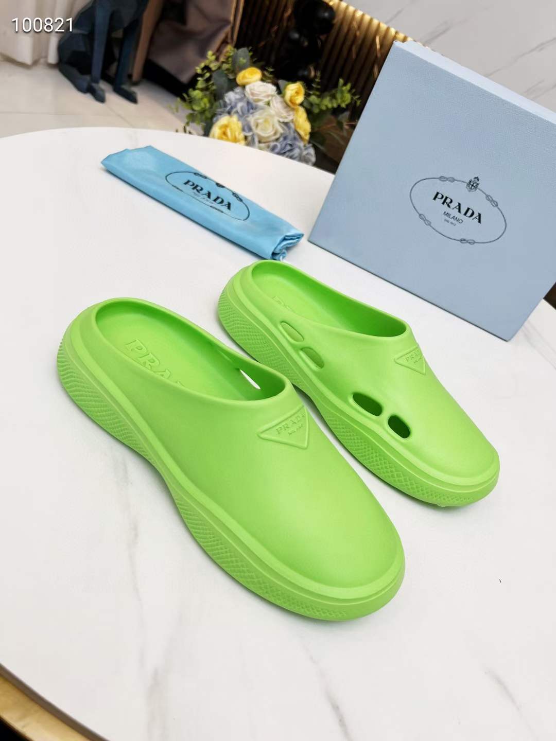 Men Women P*rada Top Slippers ( )