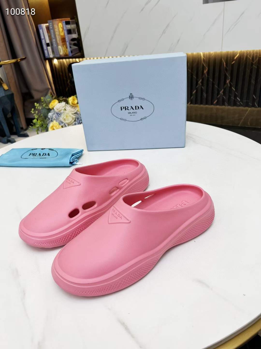 Men Women P*rada Top Slippers ( )