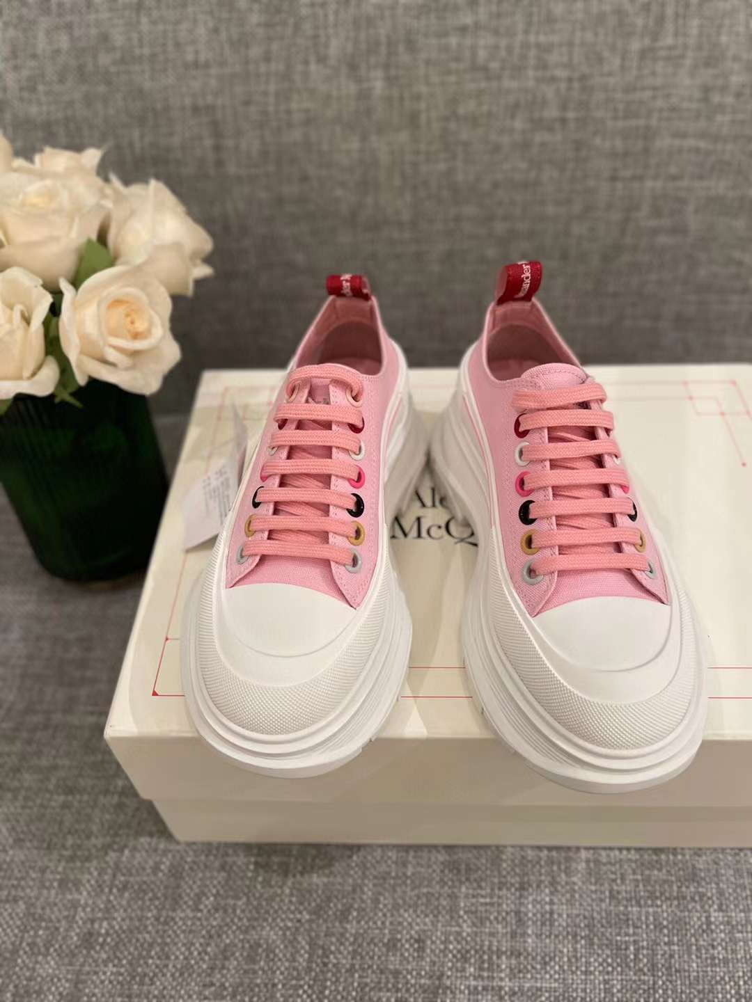 Men Women A*lexander M*cqueen Top Sneaker ( )