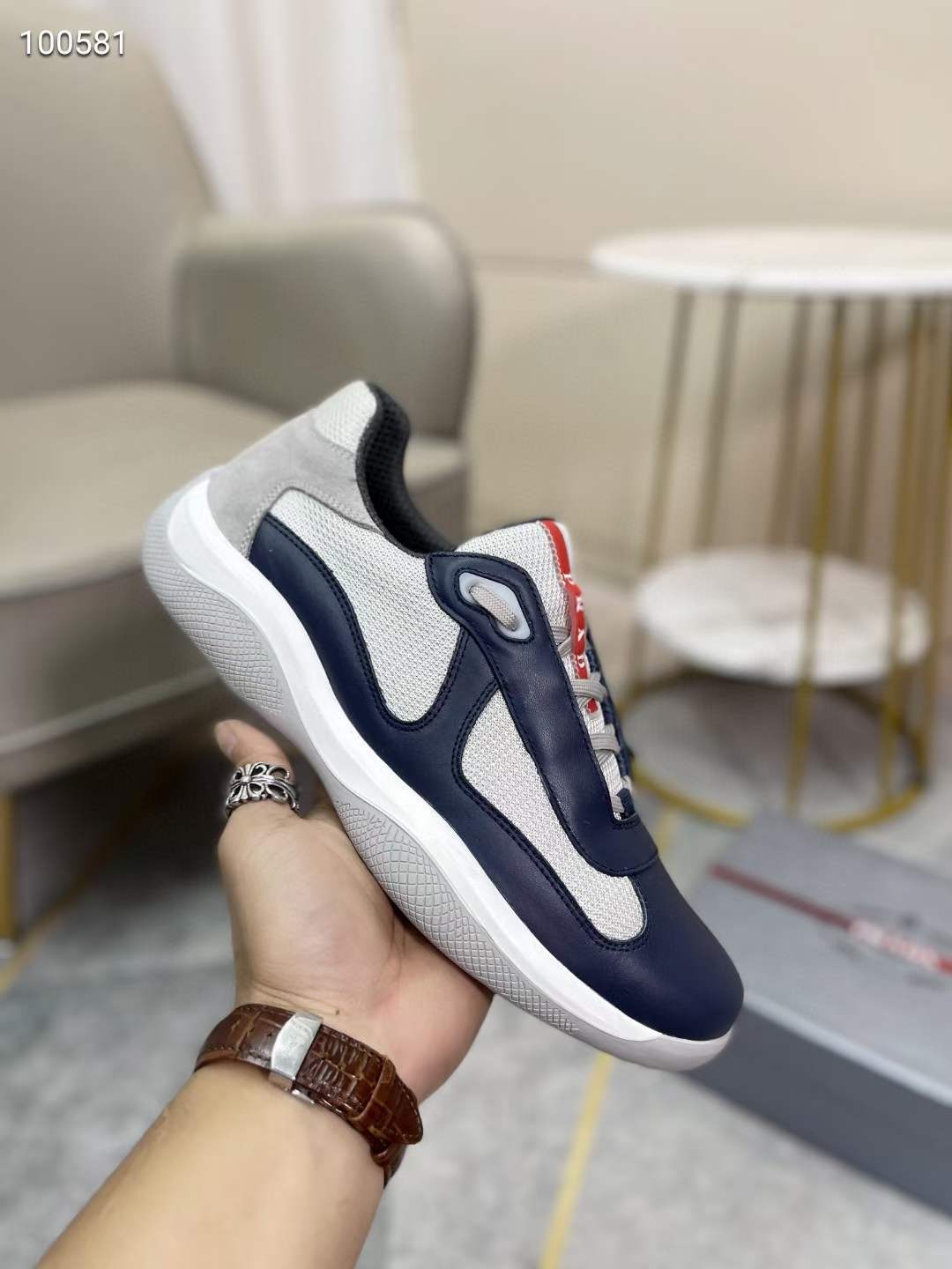 Men P*rada Top Sneaker ๏ผ ๏ผ