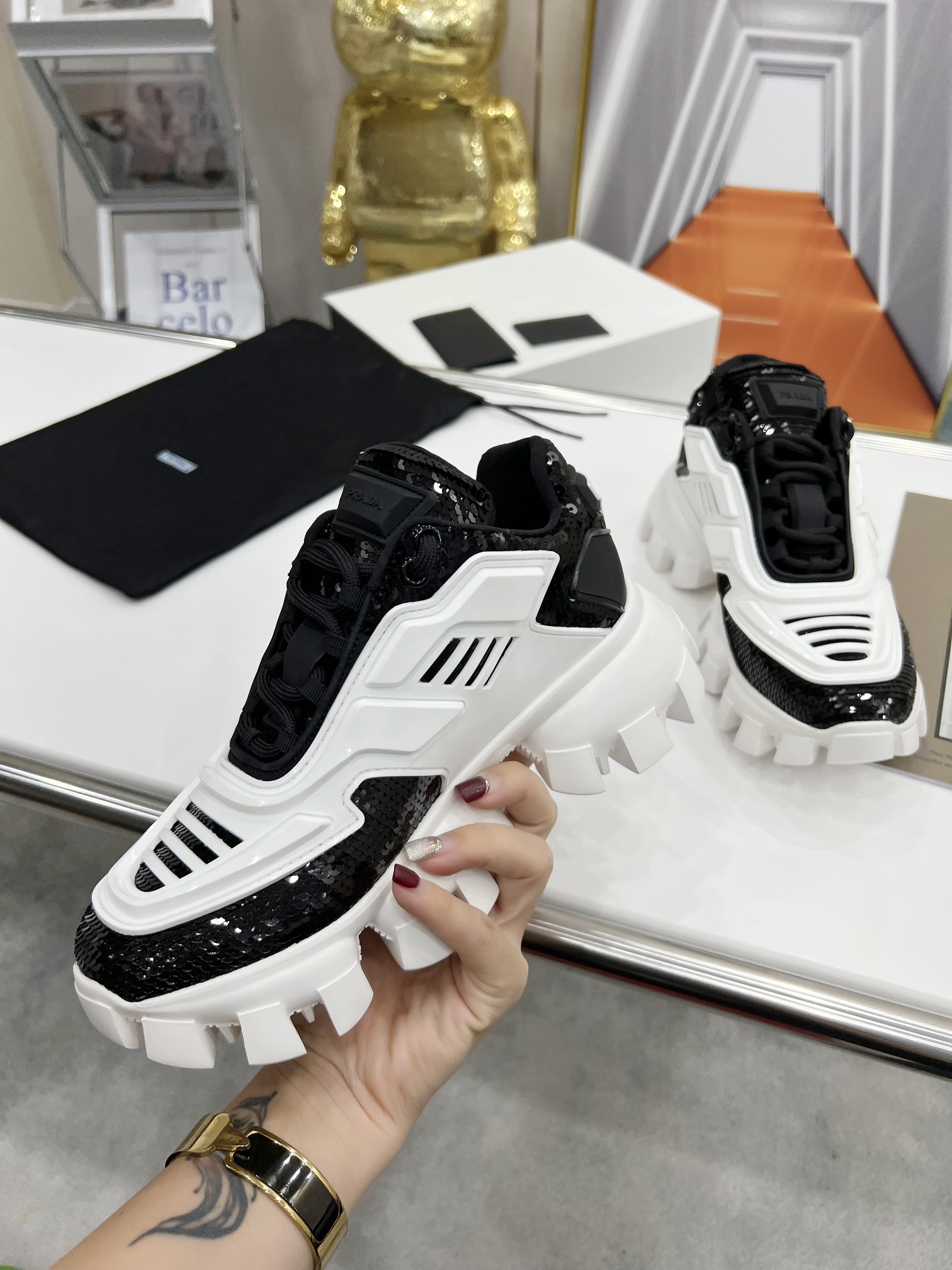 Men P*rada Top Sneaker ( )