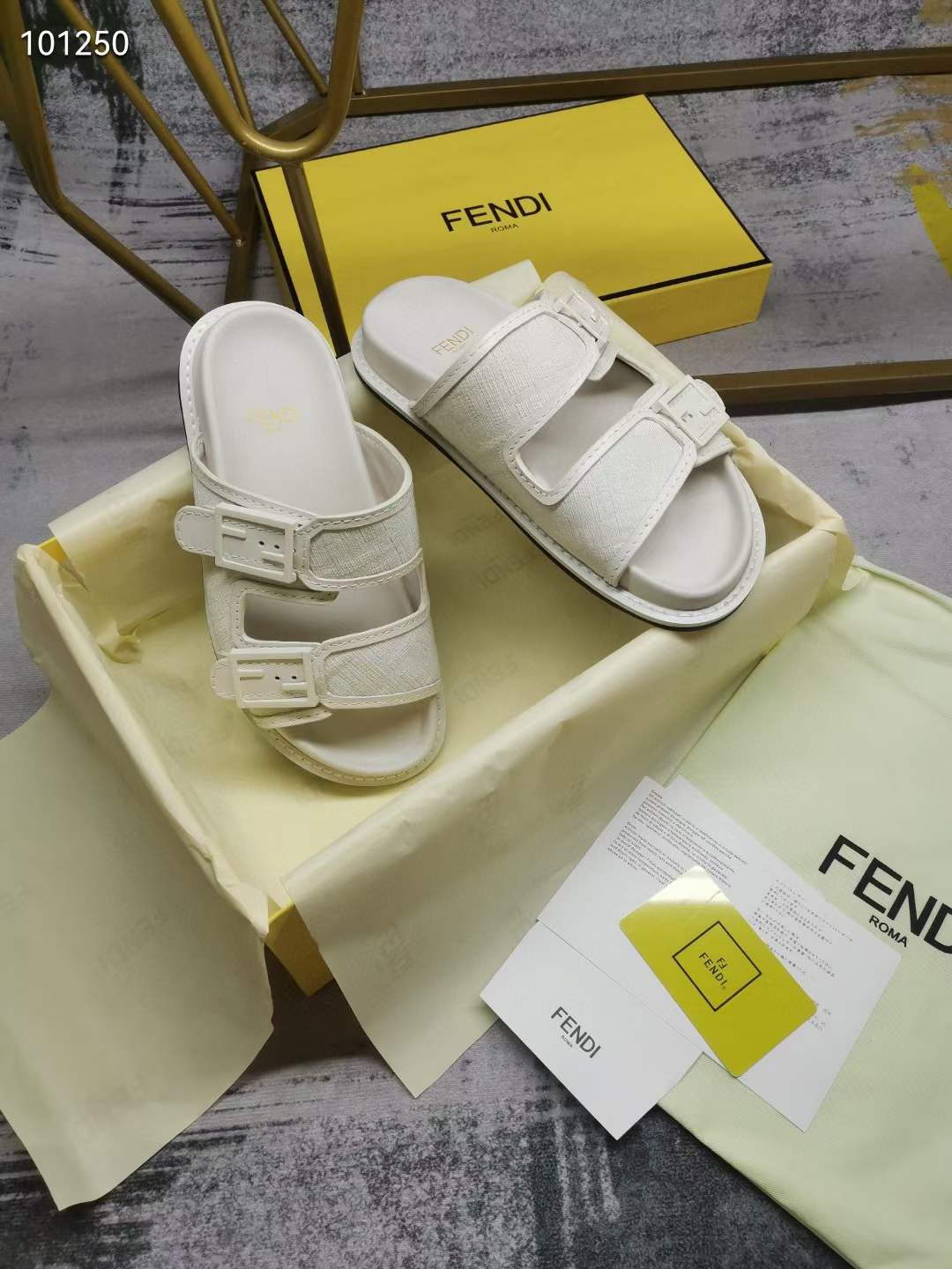 Women Men F*endi Top Sandals （ ）