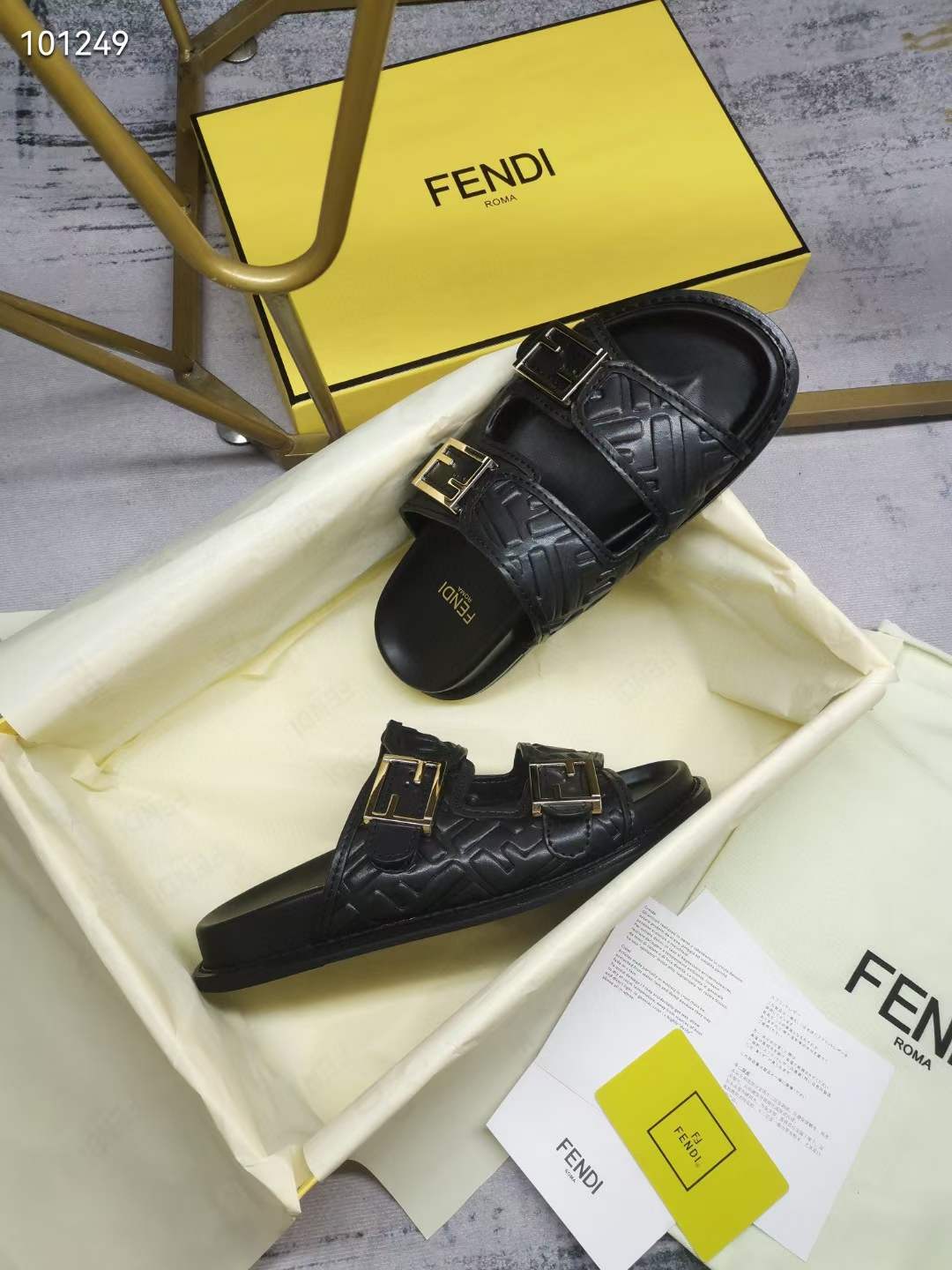 Women Men F*endi Top Sandals ( )