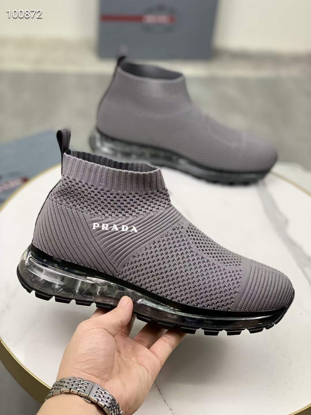 Men P*rada Top Sneakers