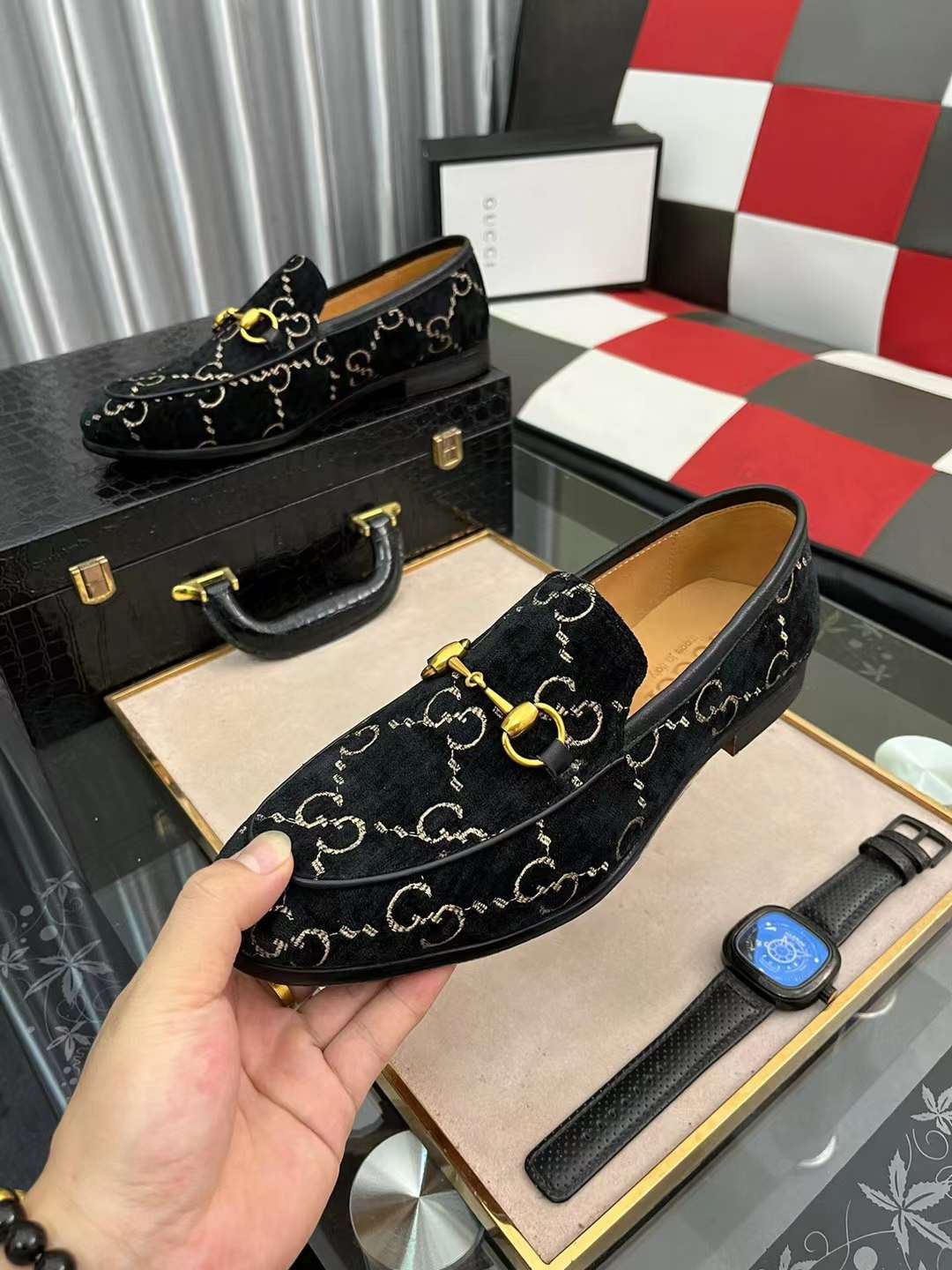 Men G*ucci Top Sneaker