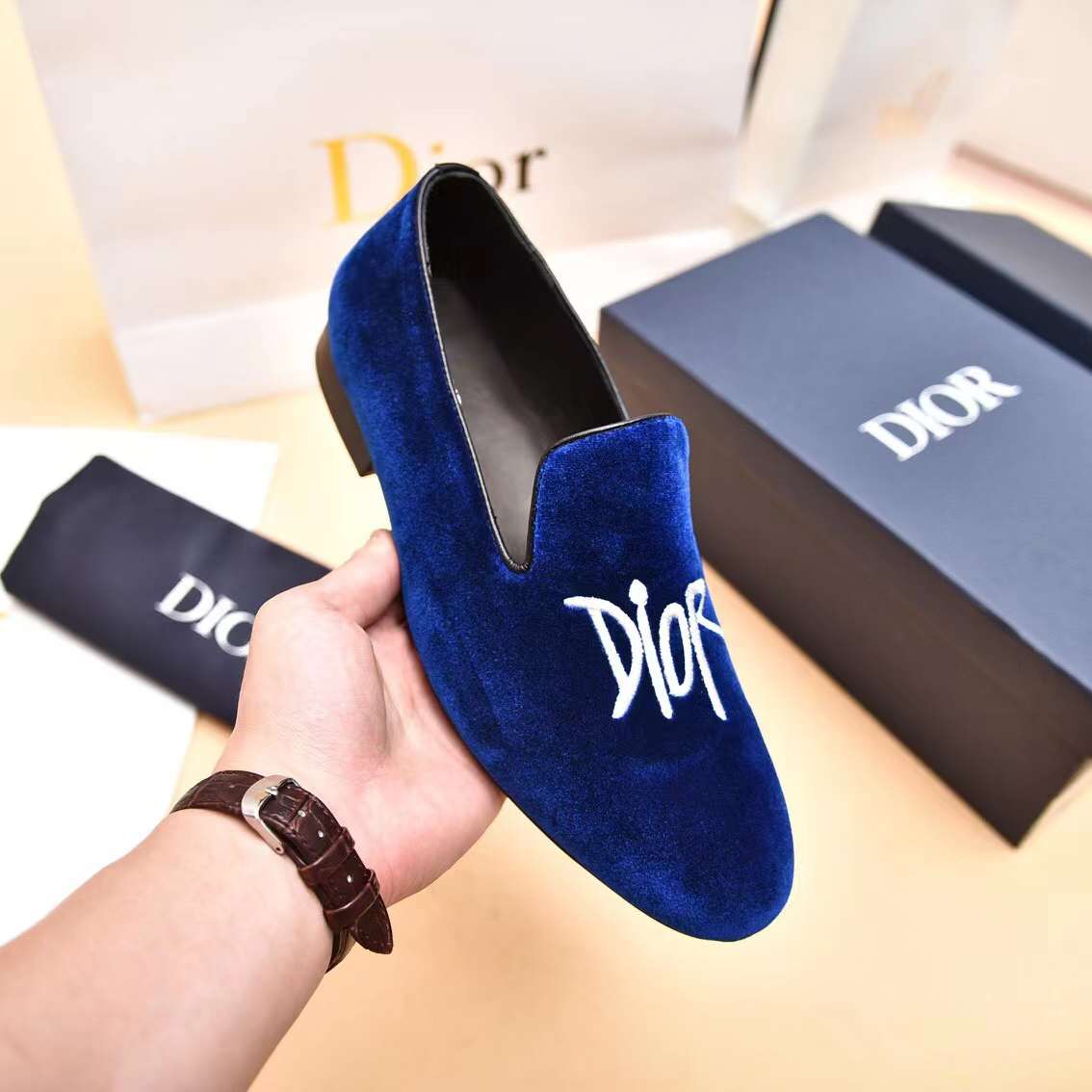 Men D*ior Top Sneaker（）