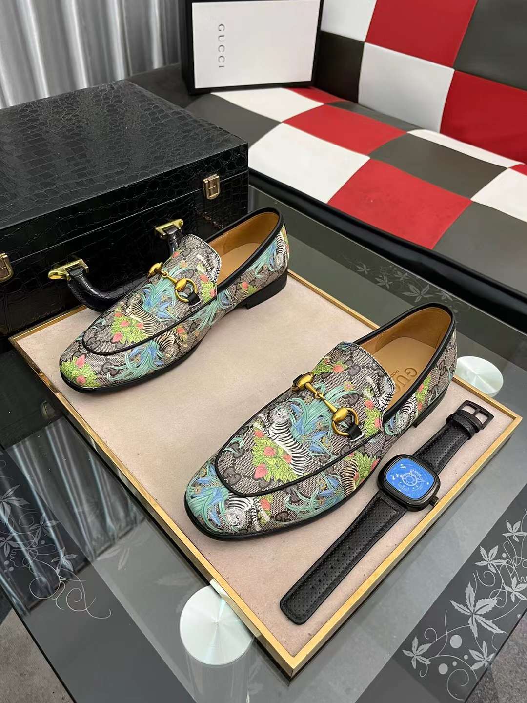 Men G*ucci Top Sneaker