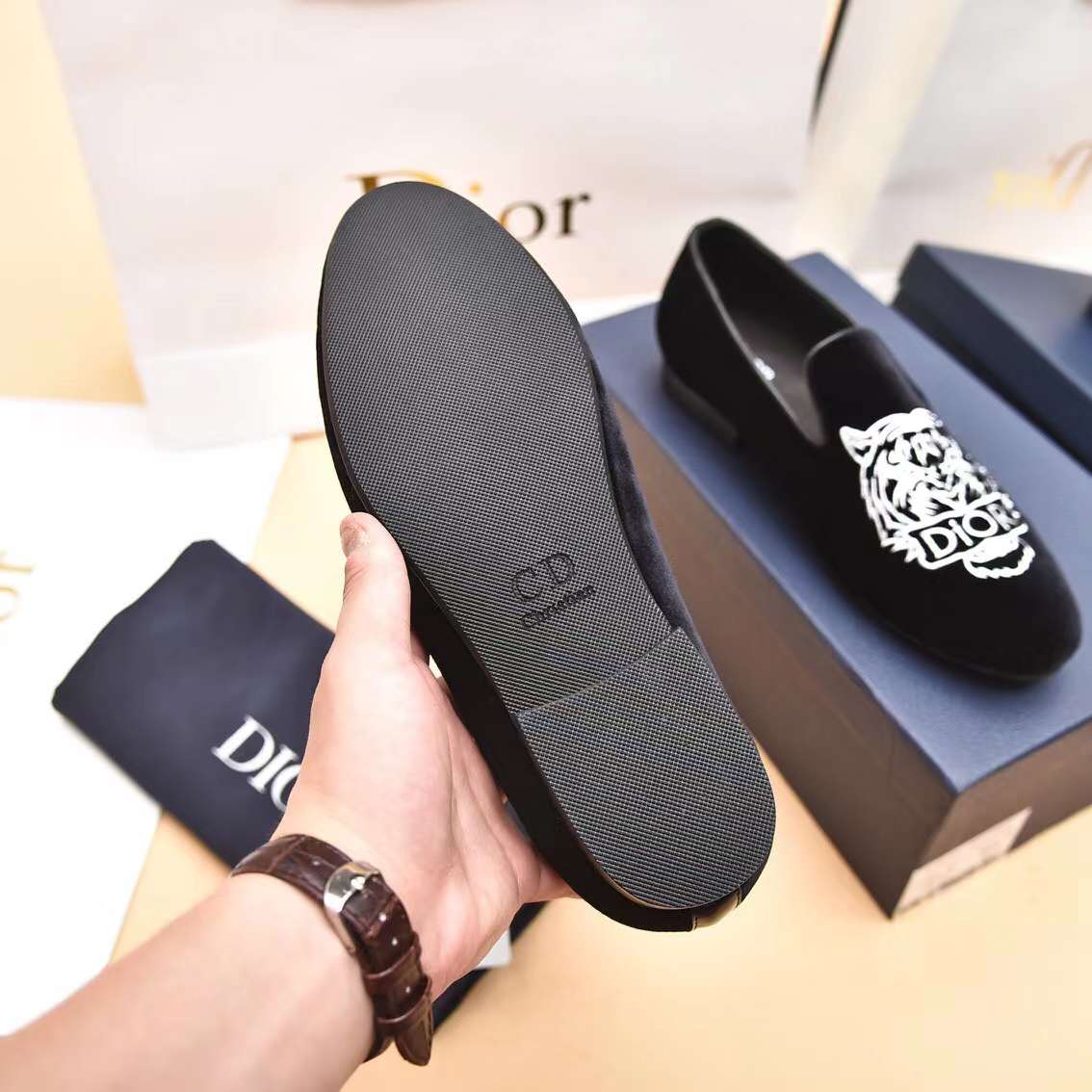 Men D*ior Top Sneaker（）