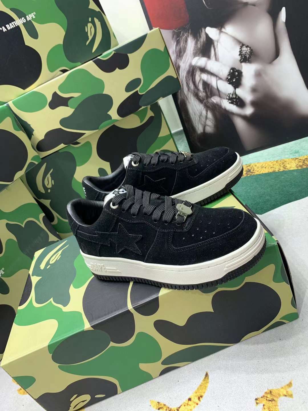 Men Women B*ape sta low Top Sneaker