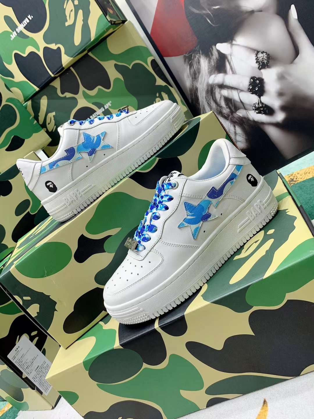 Men Women B*ape sta low Top Sneaker