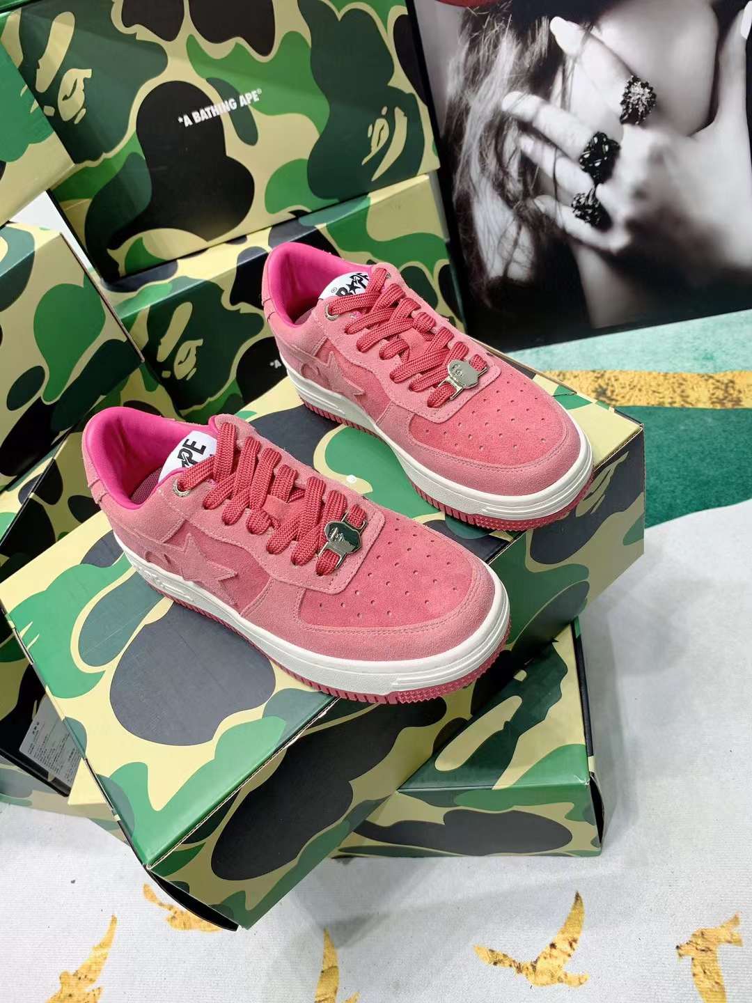 Men Women B*ape sta low Top Sneaker