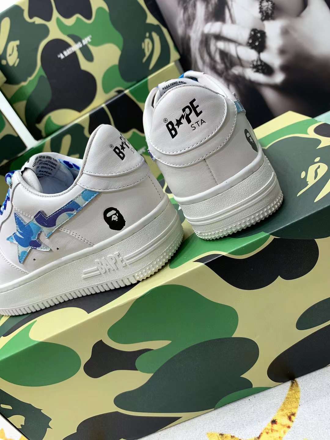 Men Women B*ape sta low Top Sneaker