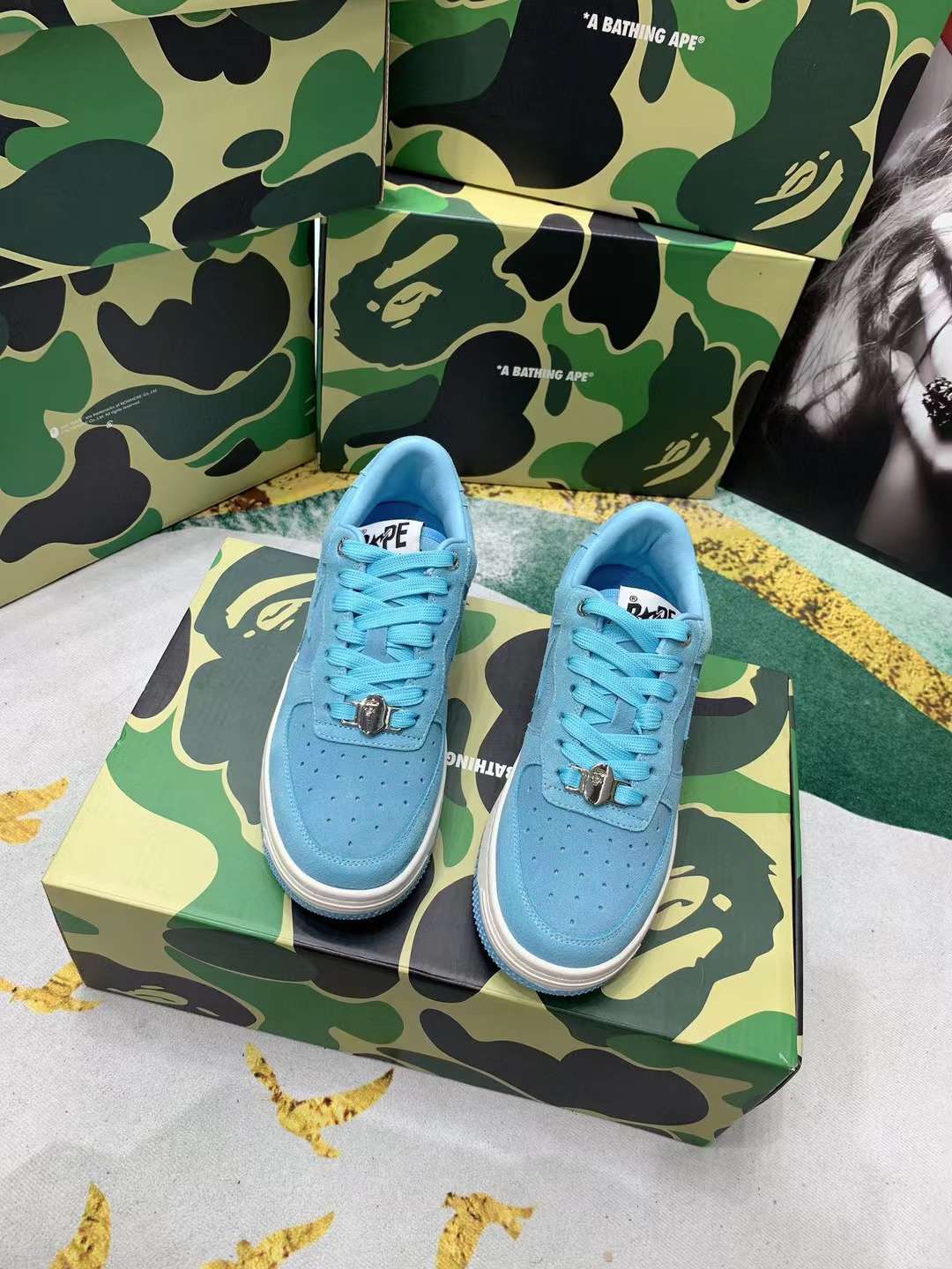 Men Women B*ape sta low Top Sneaker