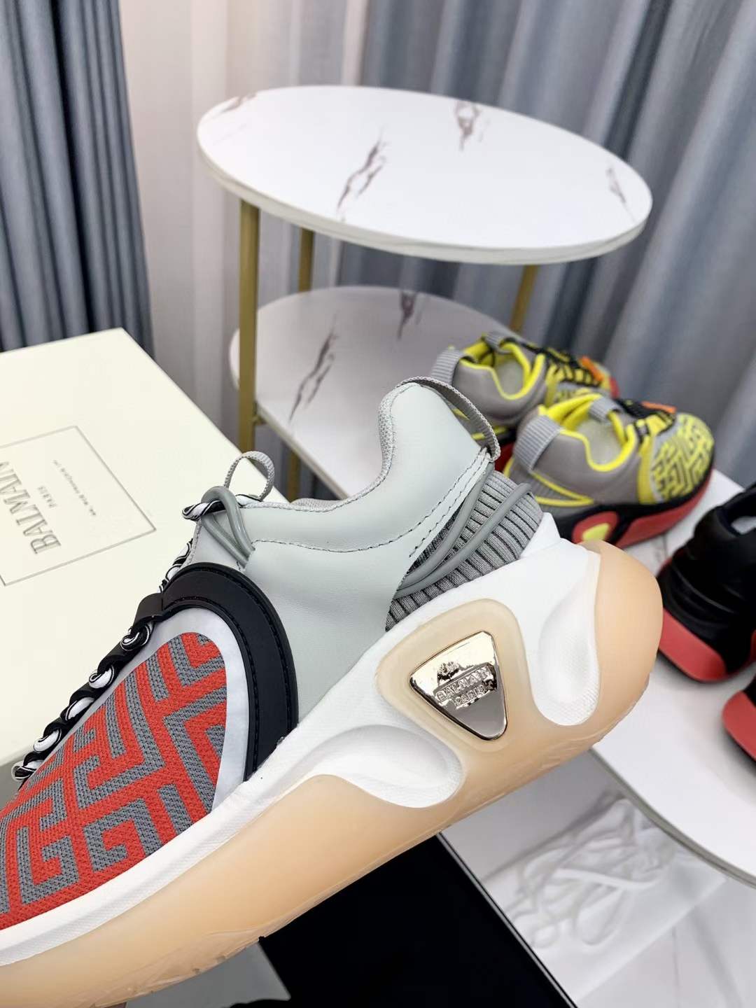 Men Women B*almain Top Sneakers