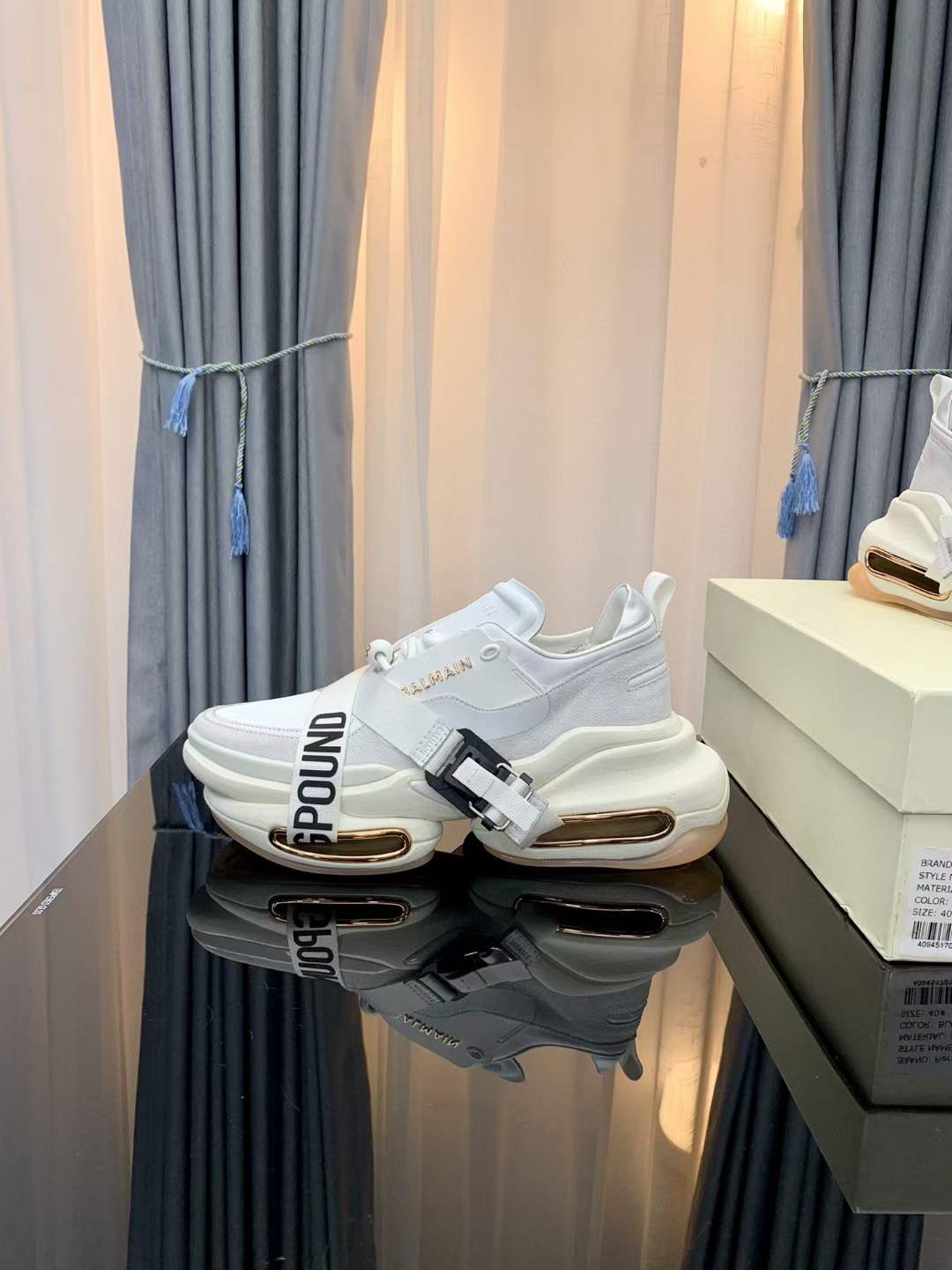 Men Women B*almain Top Sneakers