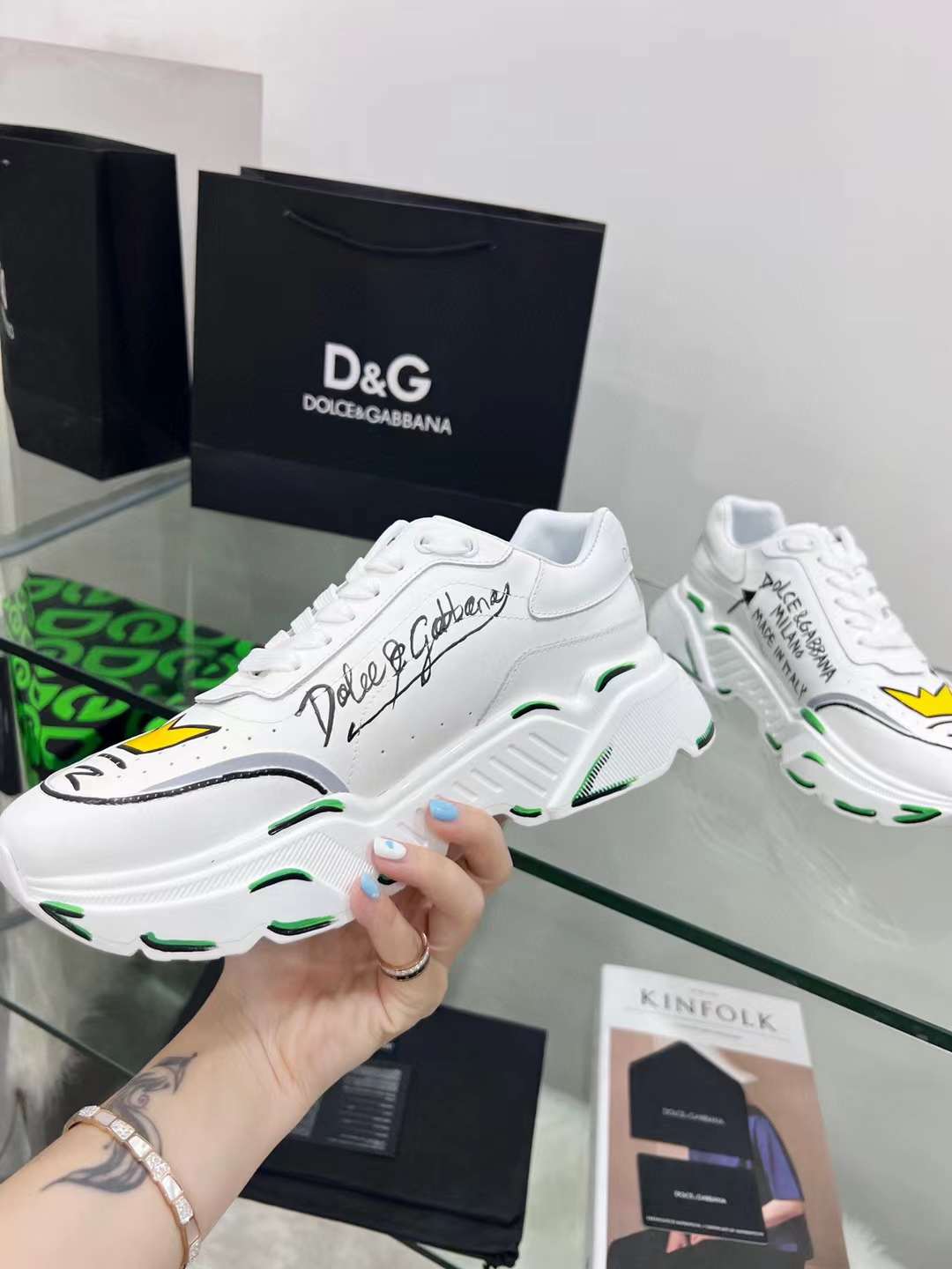 Men Women D*G Top Sneakers