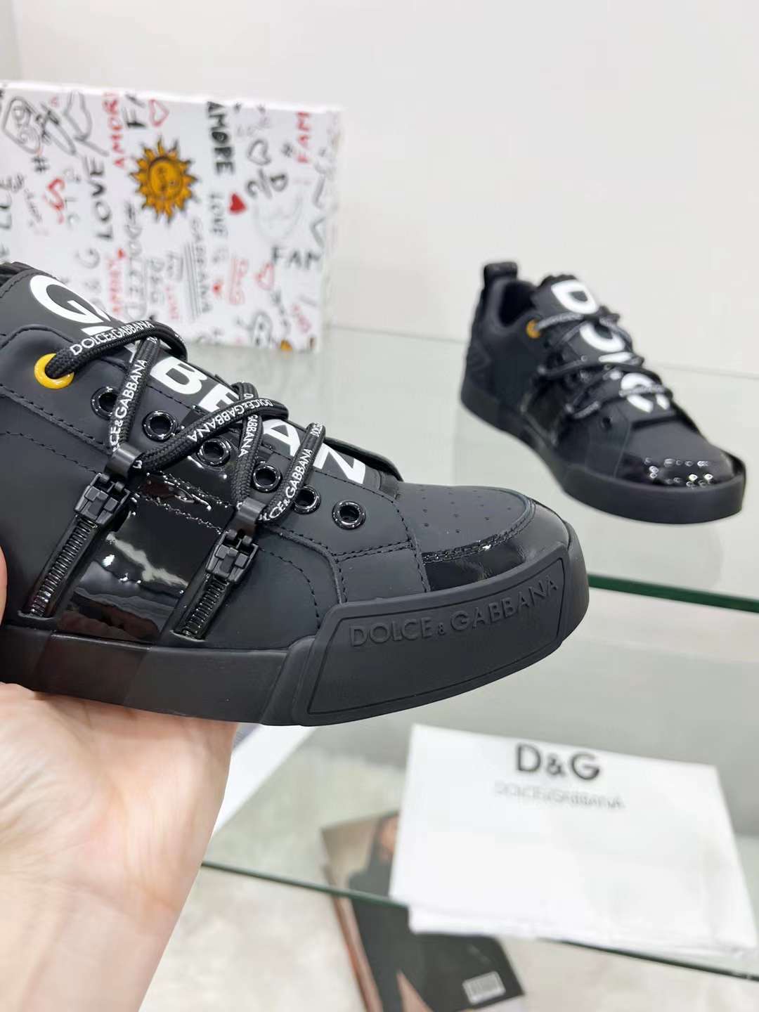 Men Women D*G Top Sneakers