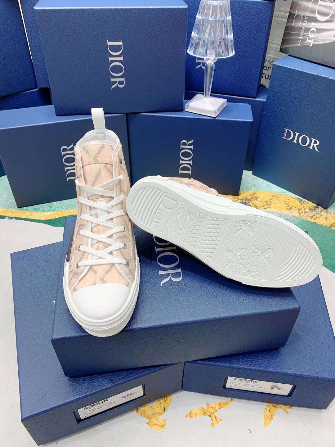 Men Women D*ior Top Sneakers ()