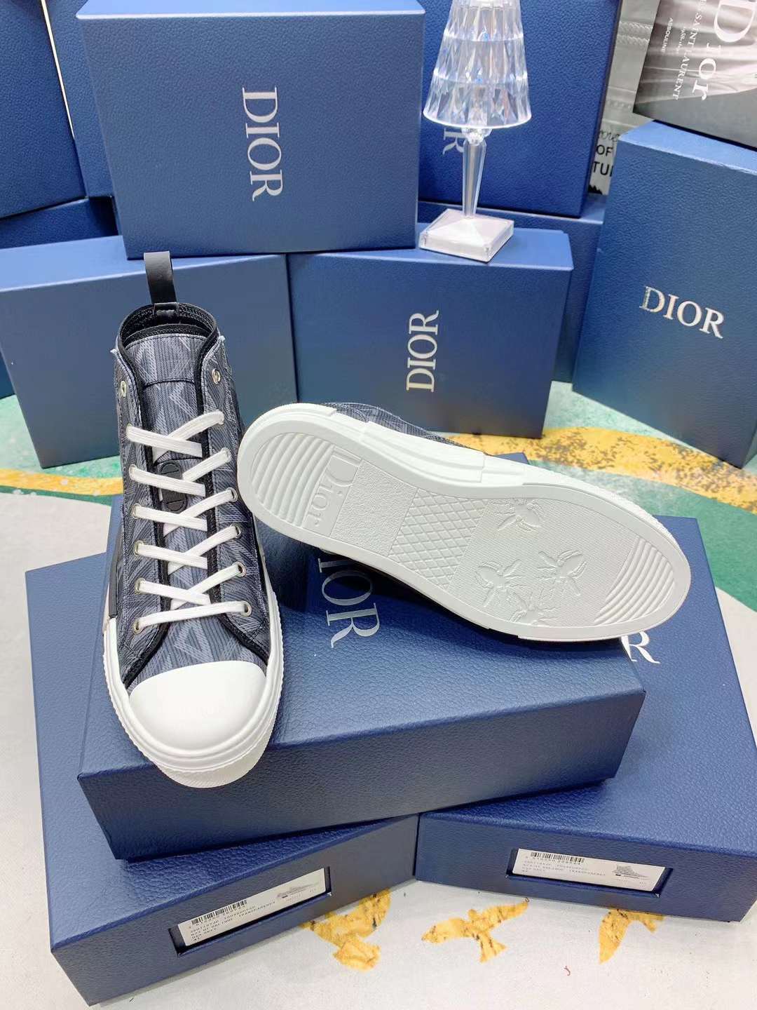 Men Women D*ior Top Sneakers ()