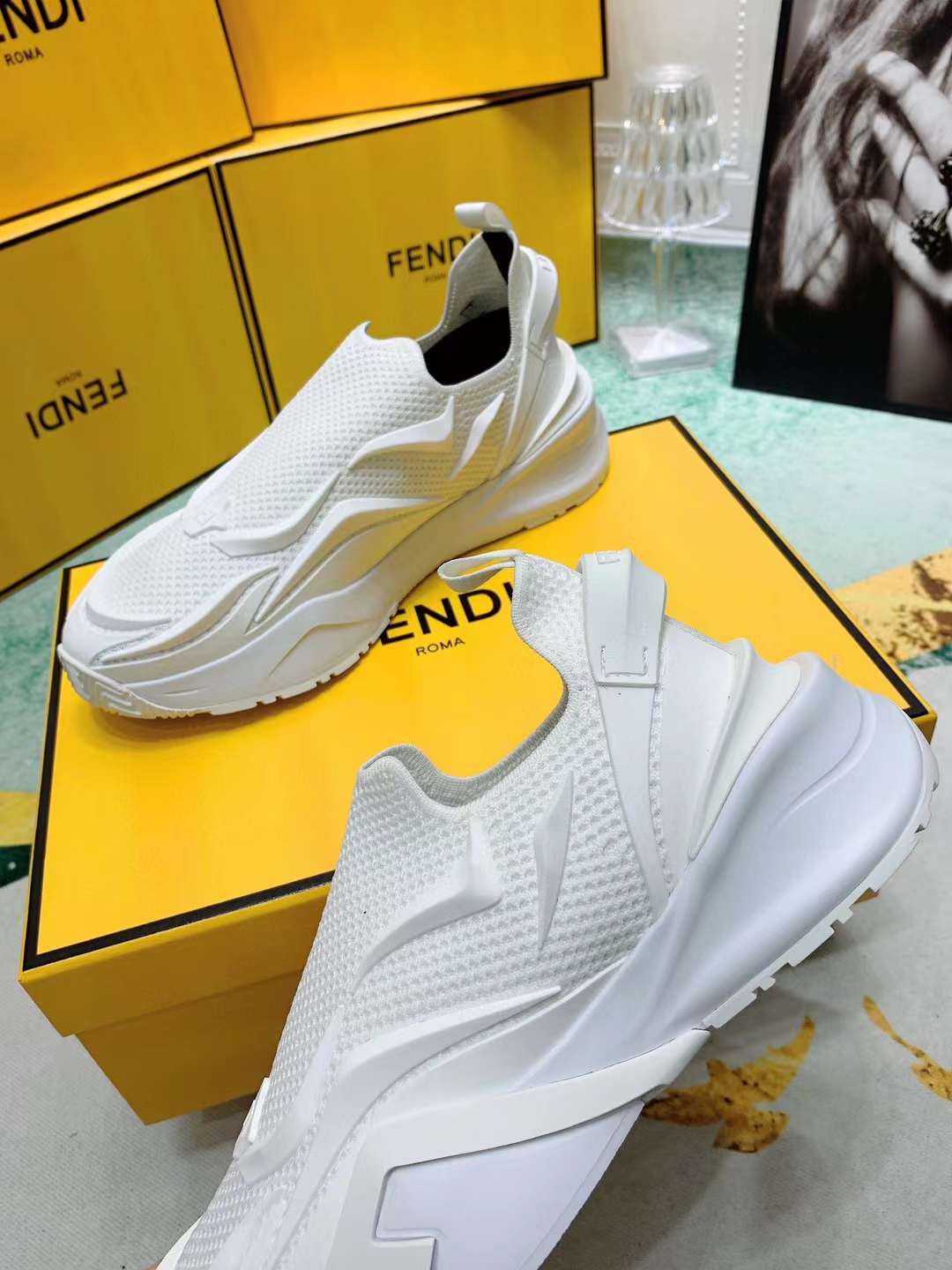 Men Women F*endi Top Sneaker ( )