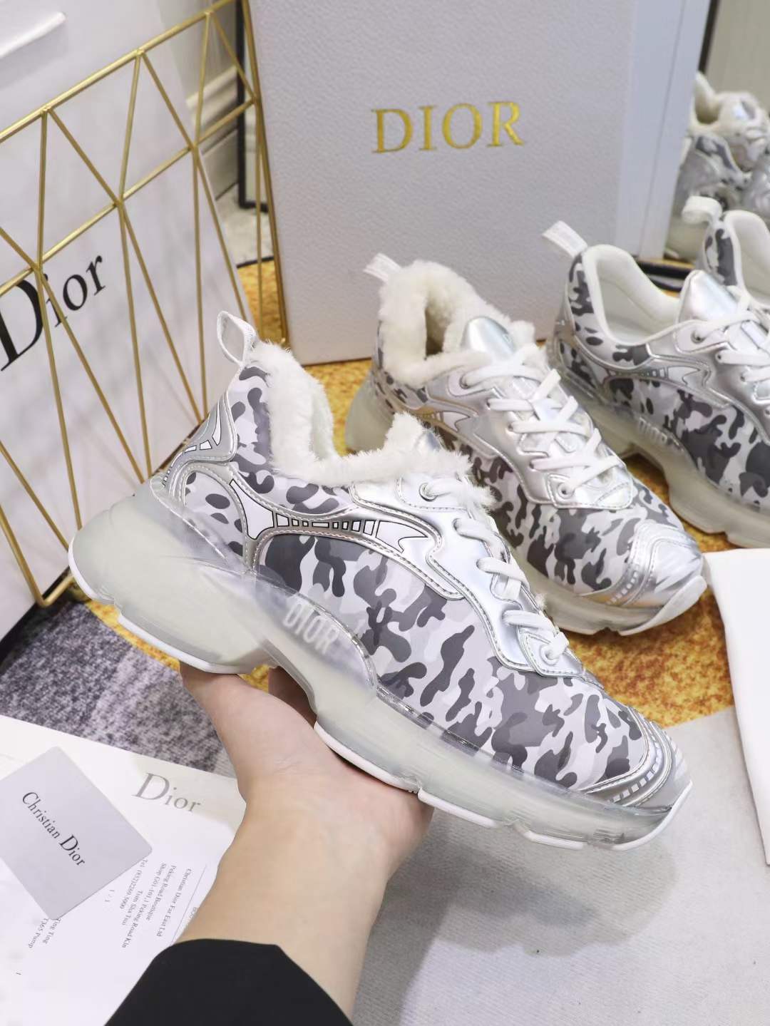 Men Women D*ior Top Sneakers ()
