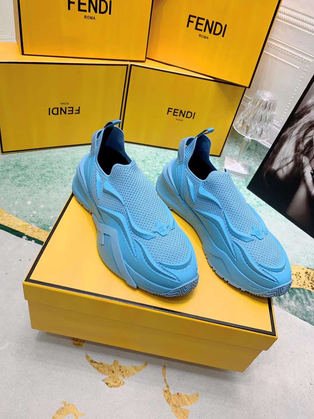 Men Women F*endi Top Sneaker ( )