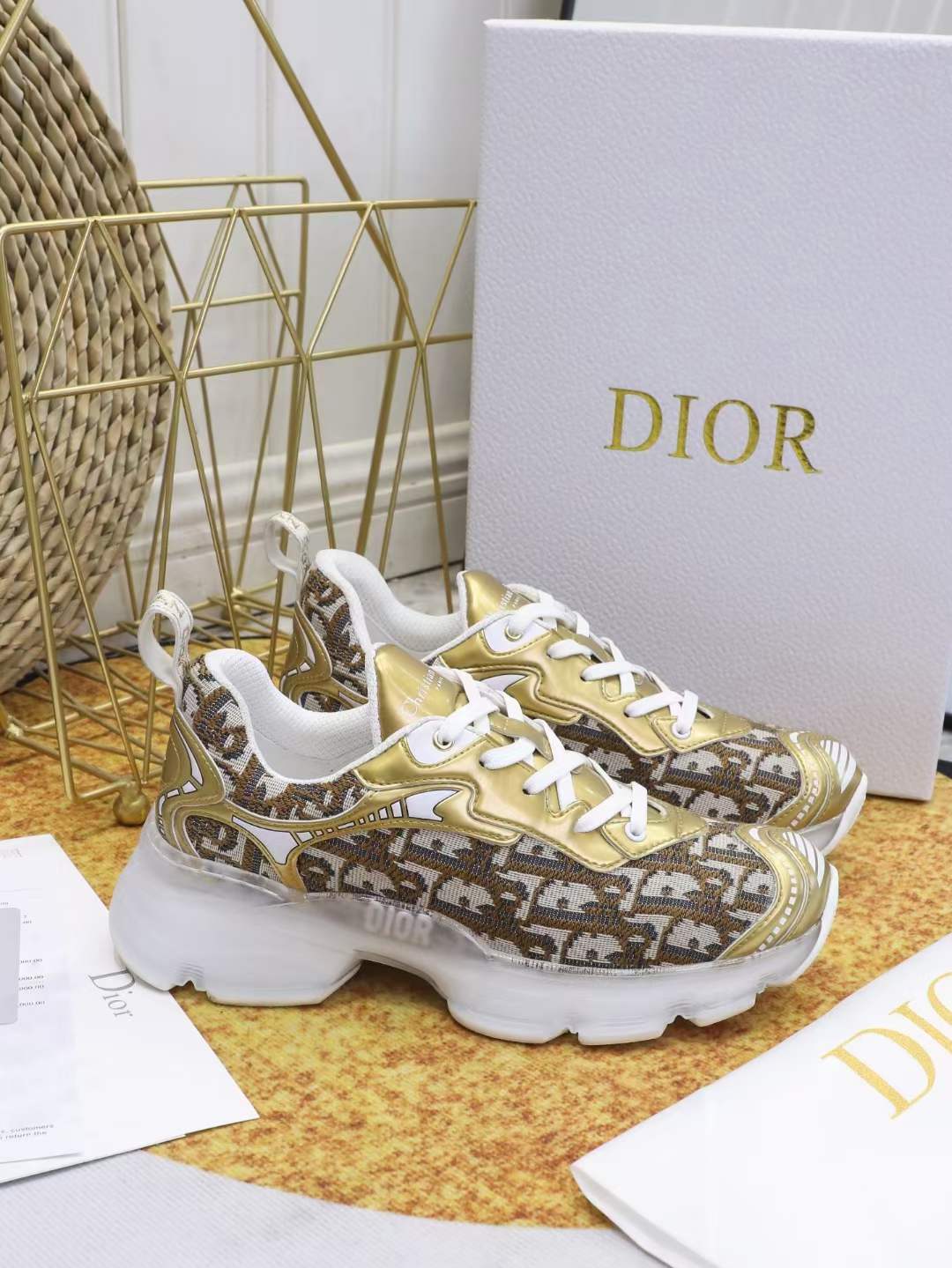Men Women D*ior Top Sneakers ()