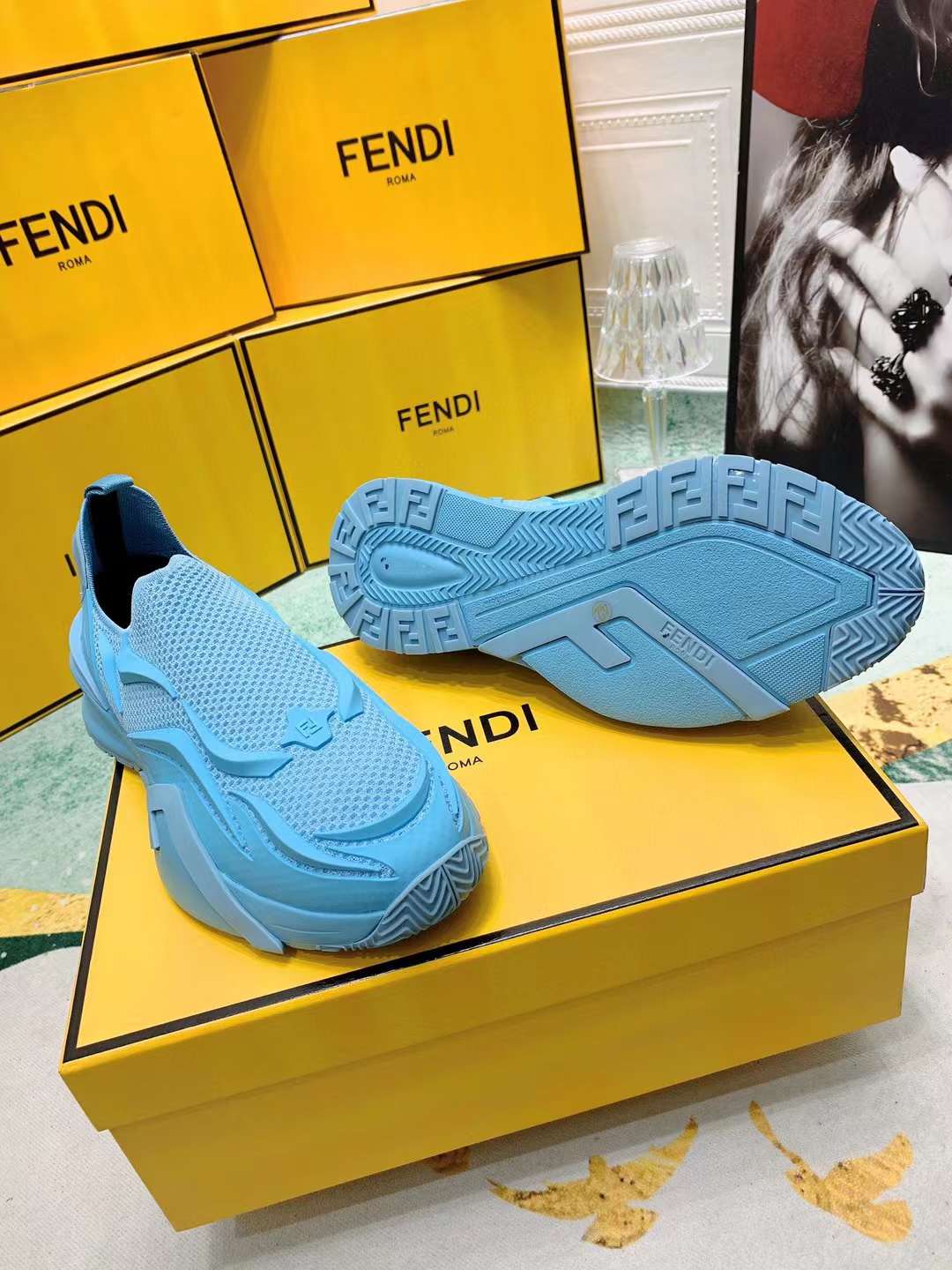 Men Women F*endi Top Sneaker ( )