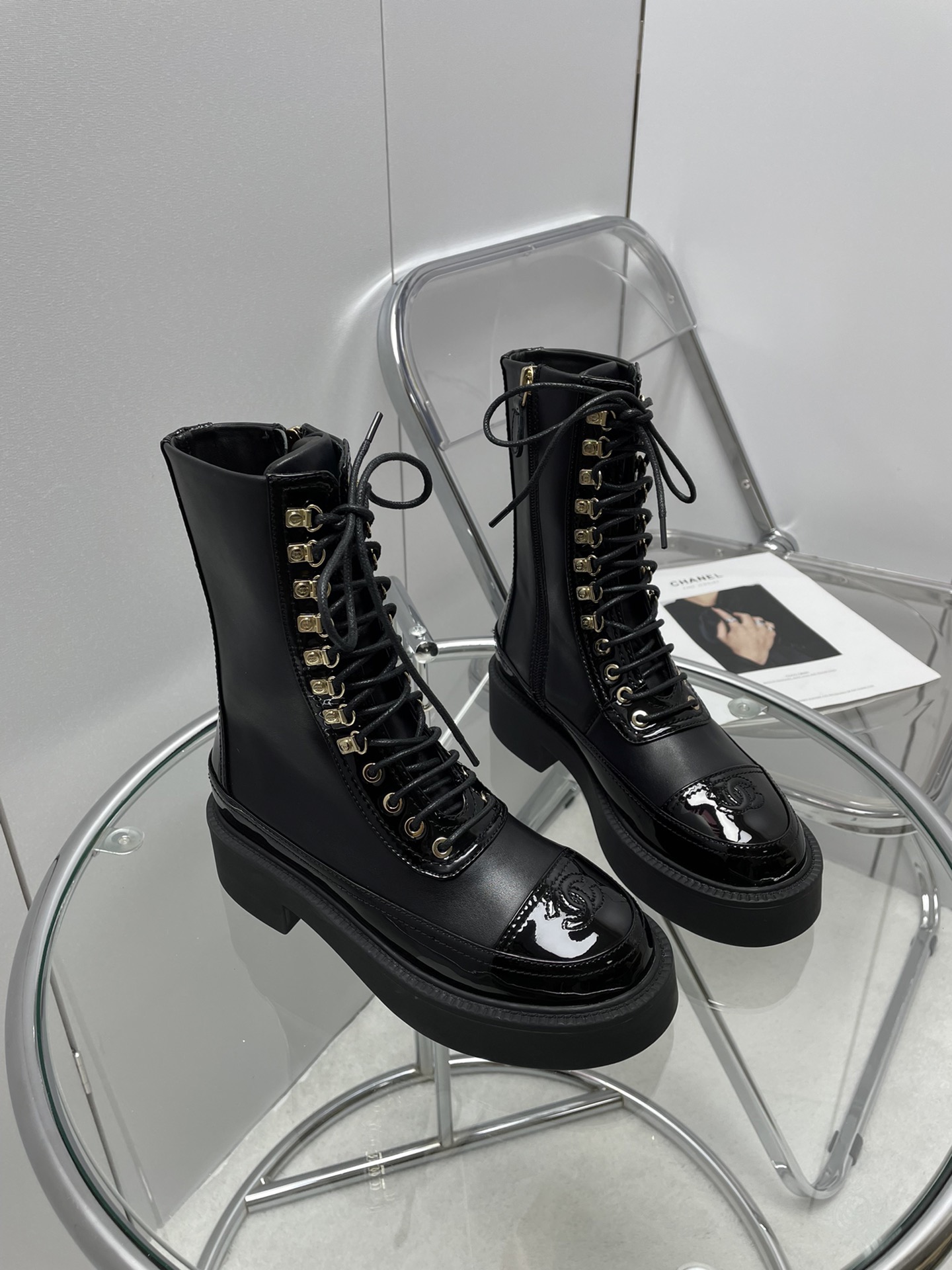 Women C*hanel Top Boots Maikesneakers