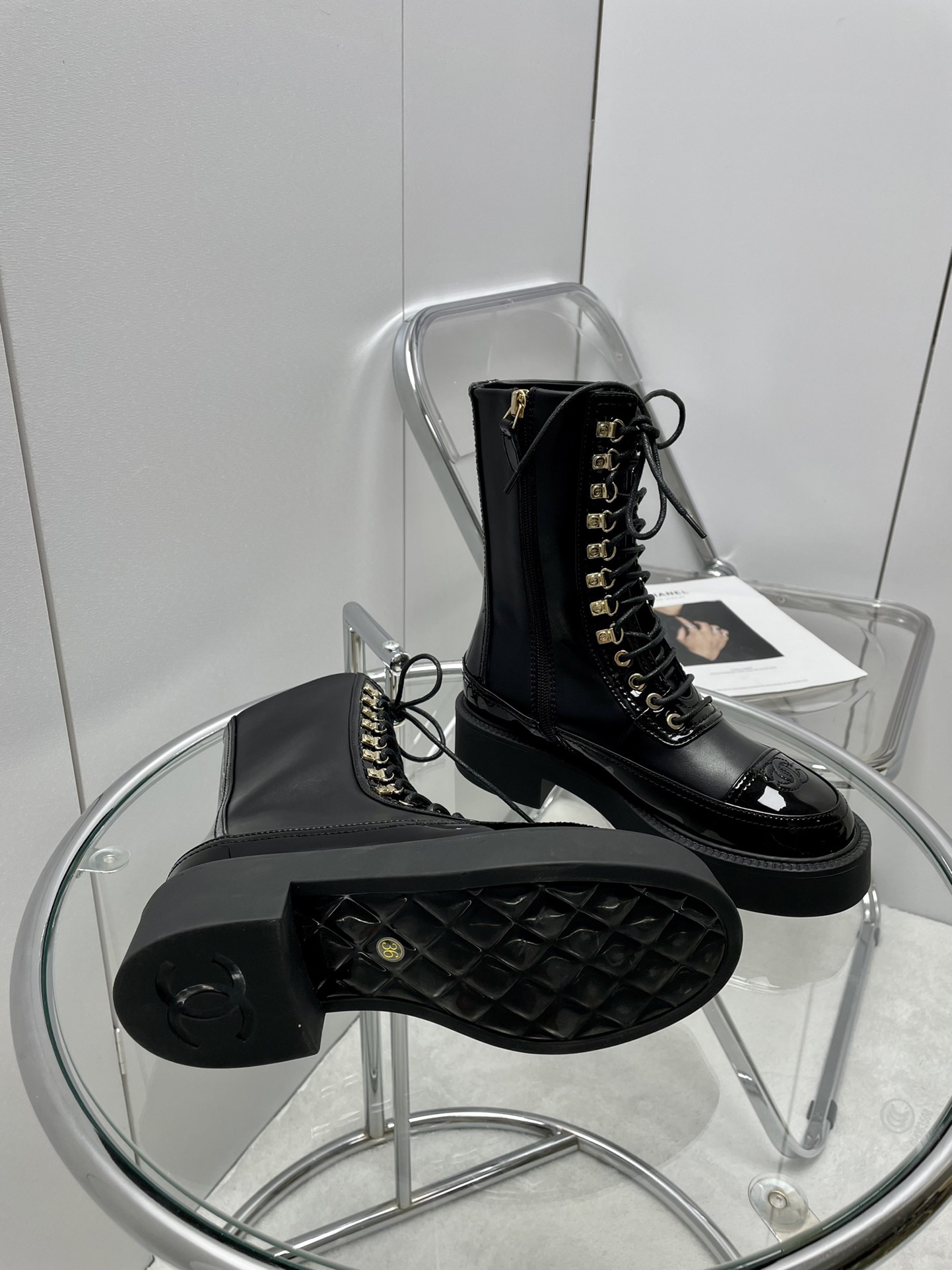 Women C*hanel Top Boots Maikesneakers