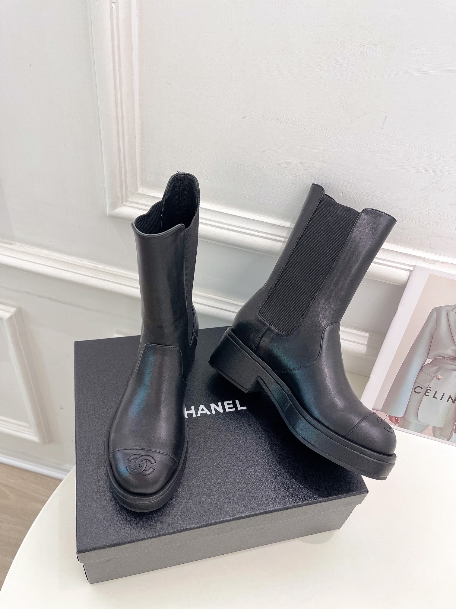 Women C*hanel Top Boots Maikesneakers