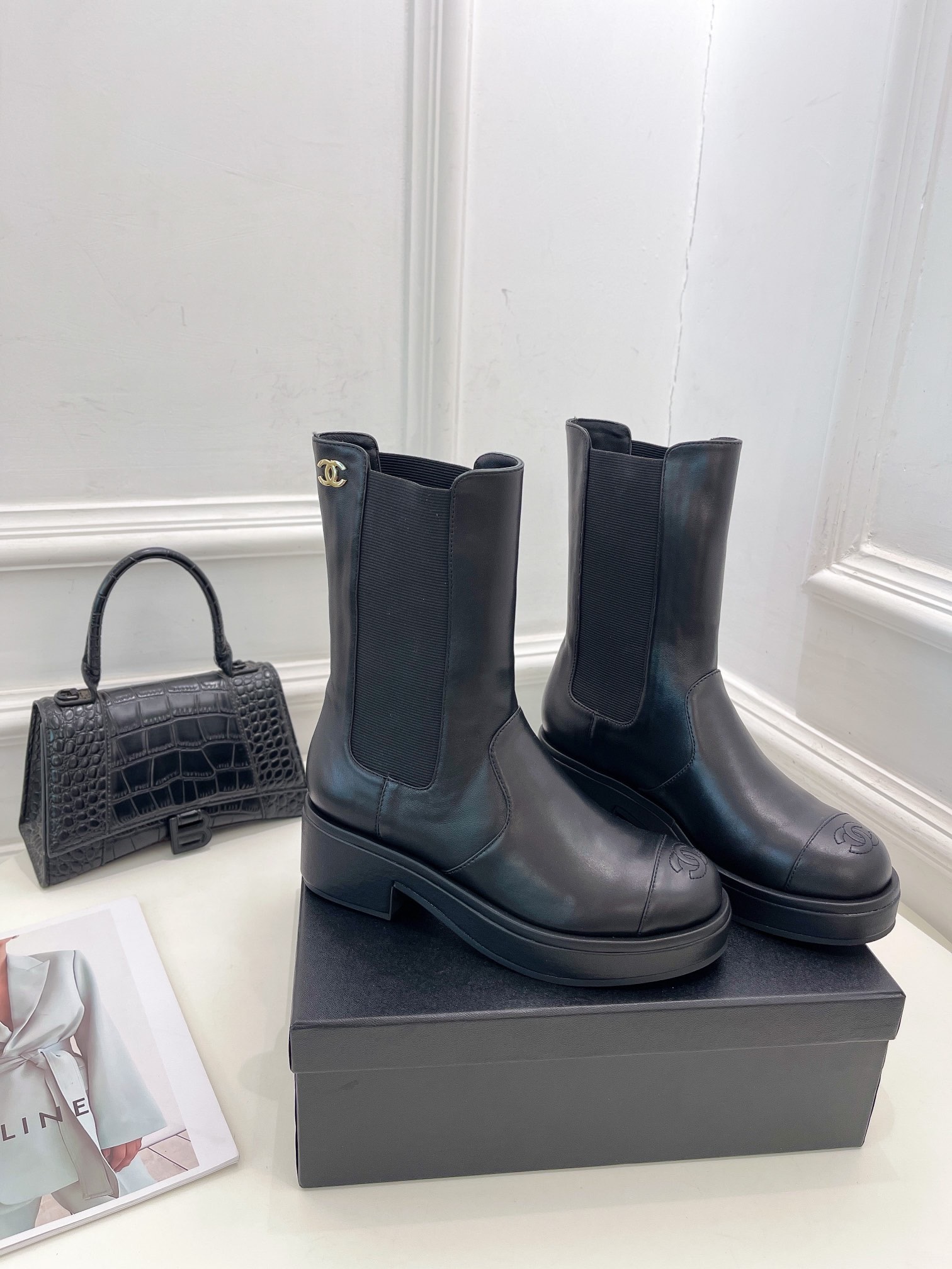 Women C*hanel Top Boots Maikesneakers