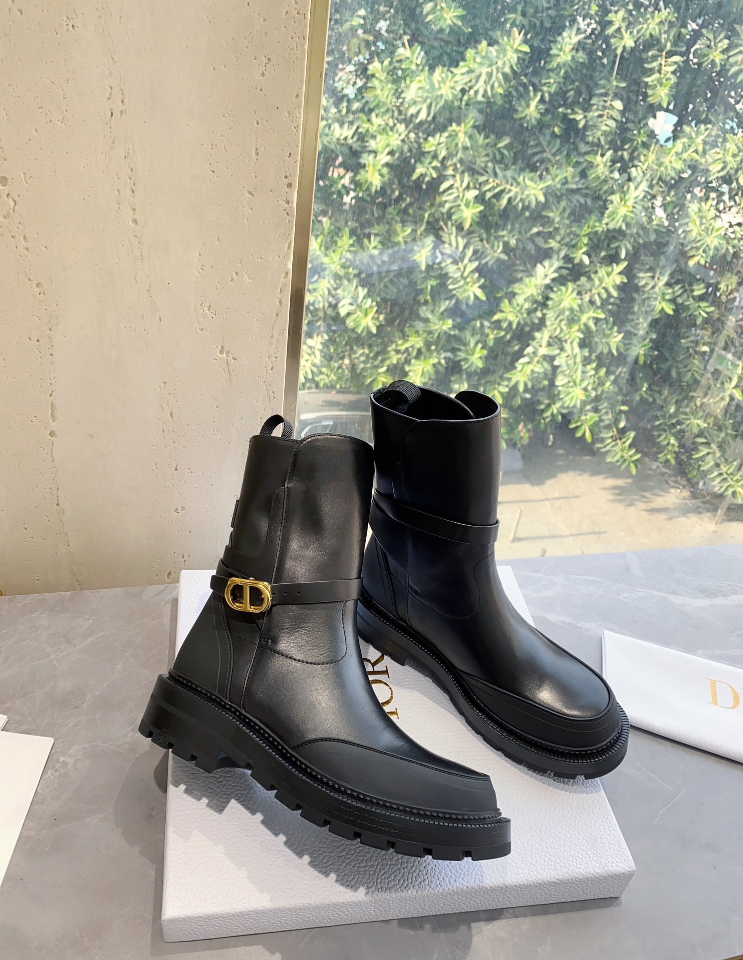 Women D*ior Top Boots Maikesneakers