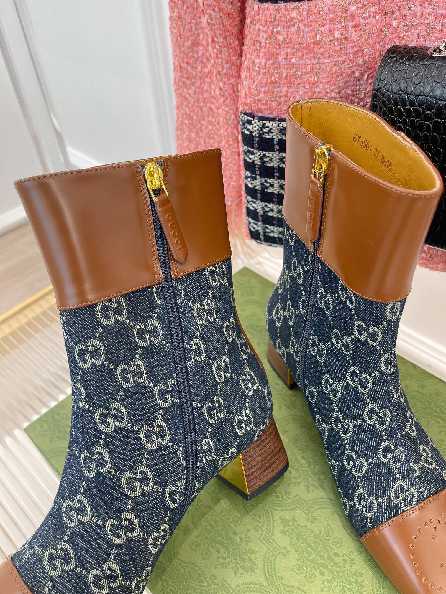 Women G*ucci Top Boots Maikesneakers